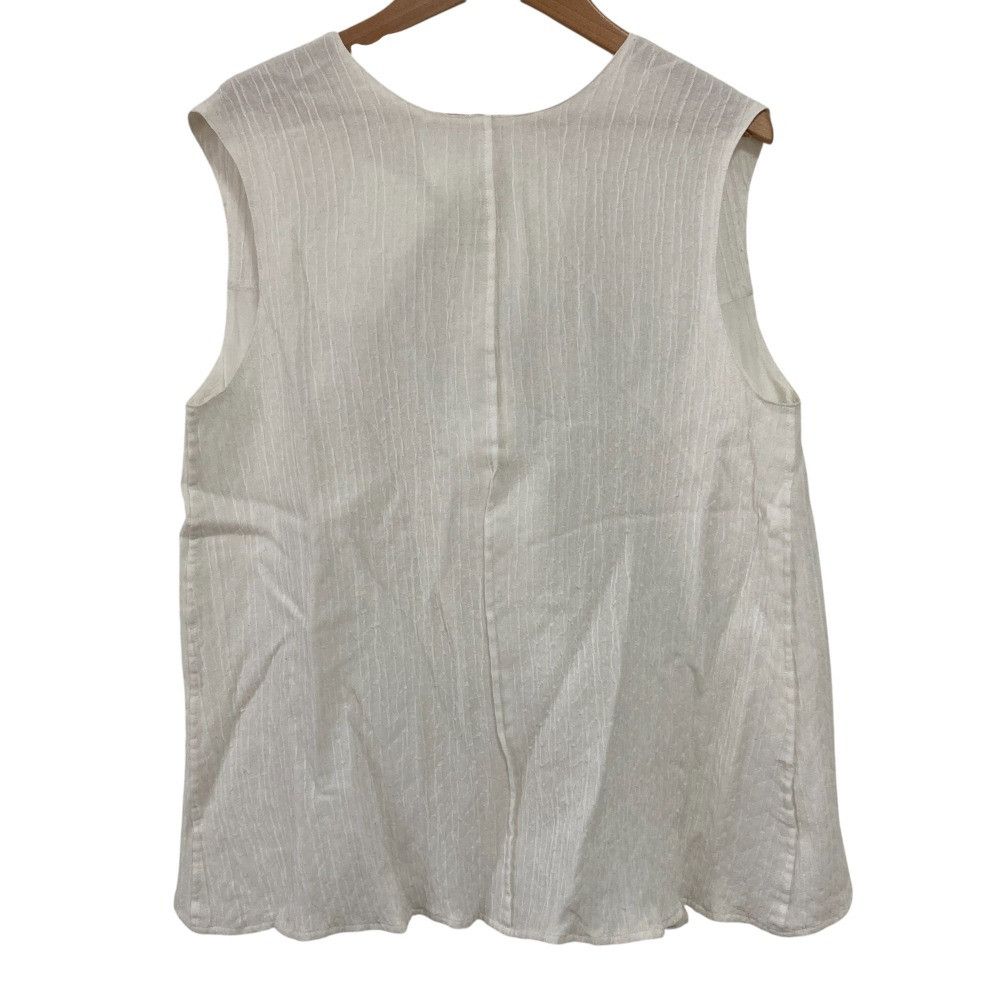 Other Other BLAMINK Cotton Nylon Silk Back Ribbon Sleeveless Blouse Cotton Tops DUTY FREE for USA Size ONE SIZE - 1 Thumbnail