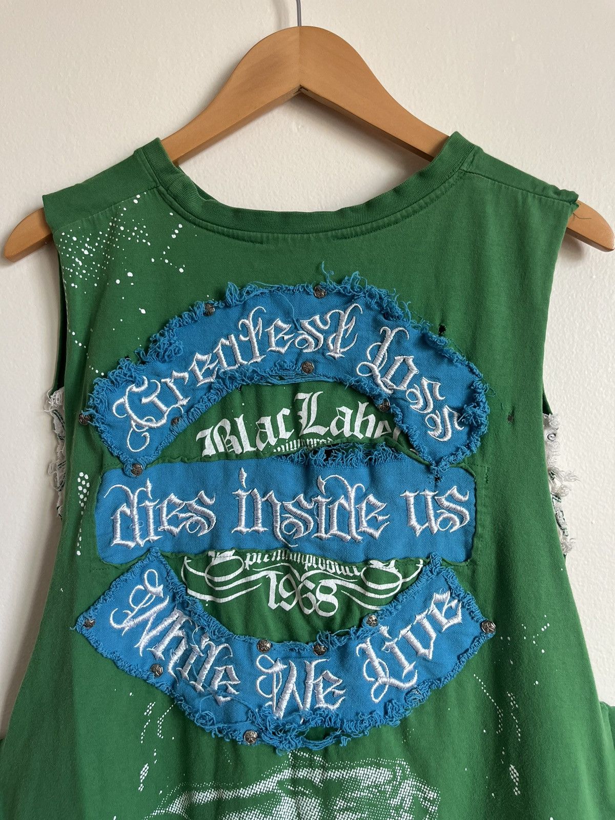Affliction Crazy Vintage Affliction Style Tattoo Thrashed Tank Top Size US XL / EU 56 / 4 - 12 Thumbnail