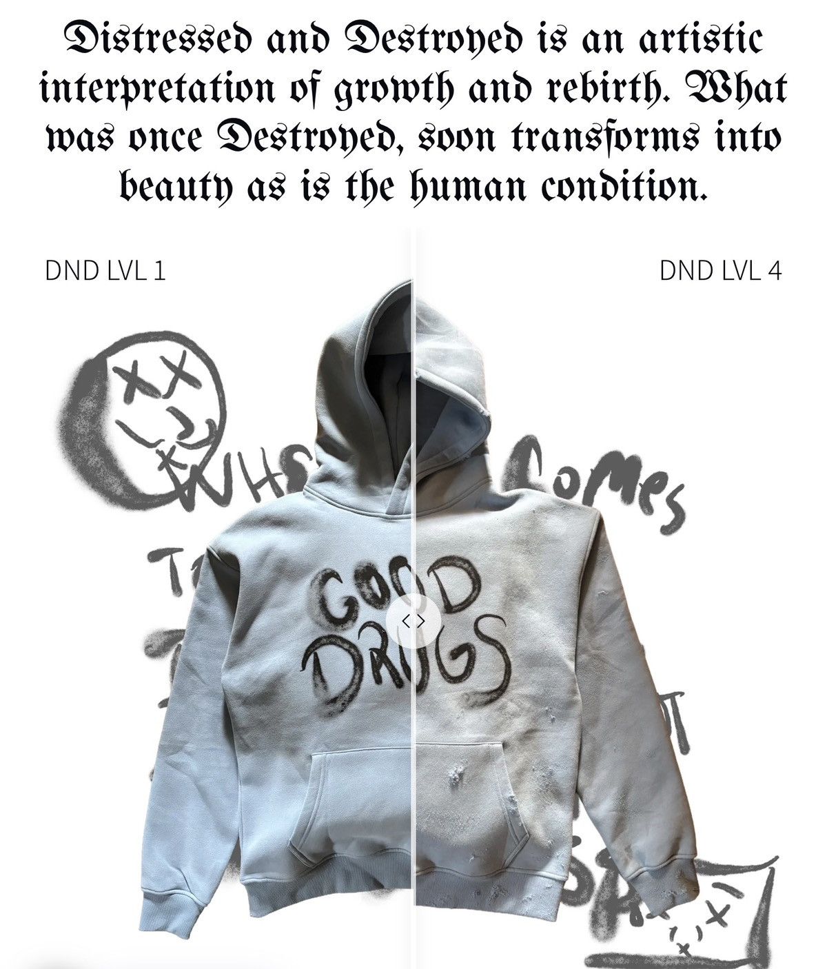 Other Good Drugs 20 Oz. “Heavyweight” Hoodie DND LVL 3 Size S / US 4 / IT 40 - 7 Thumbnail