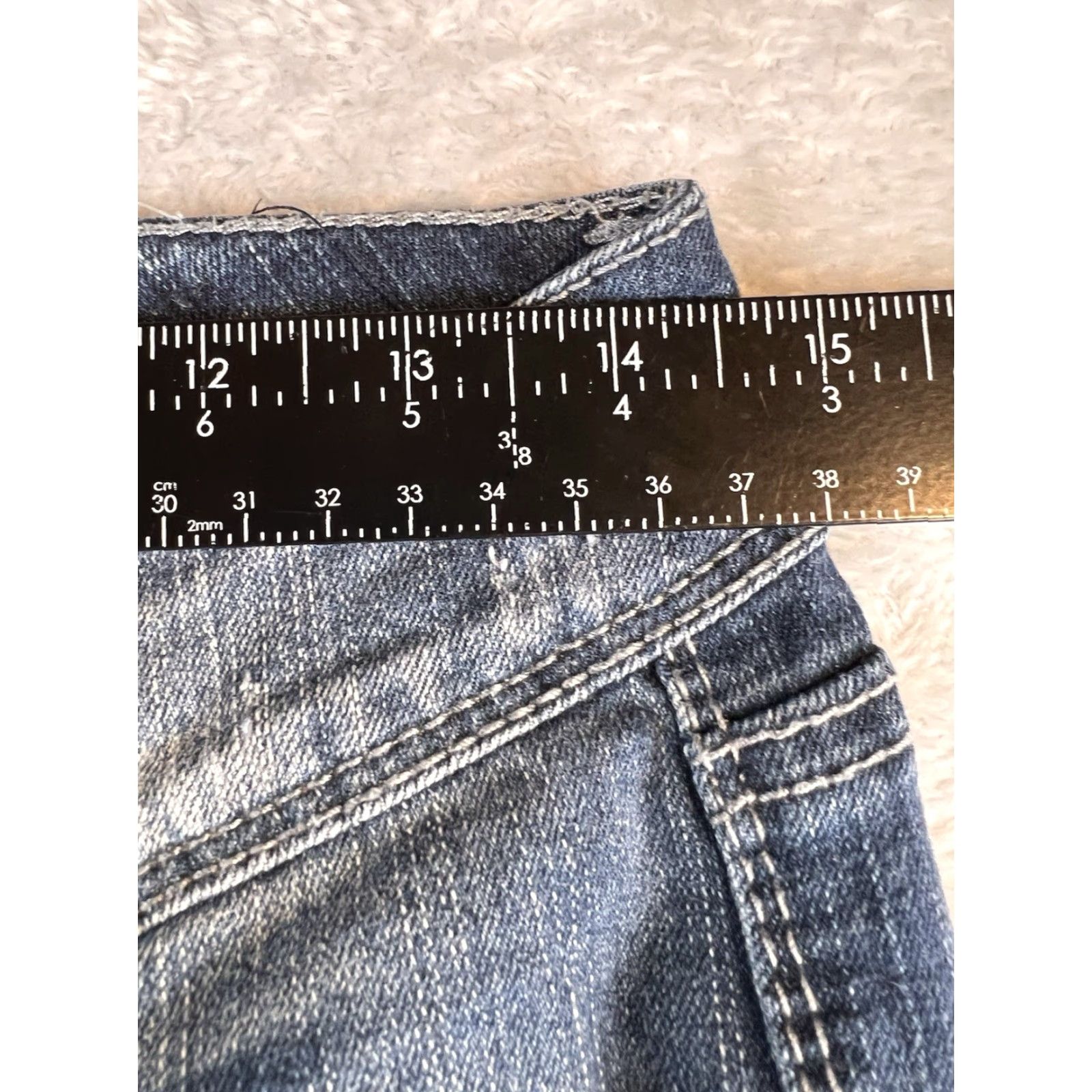 Vintage Ariya Somerset Jeans Western Rock Embroidered Slim Straight Blue Dark Wash Womens 5/6 Jeans Size 27" / US 4 / IT 40 - 5 Thumbnail