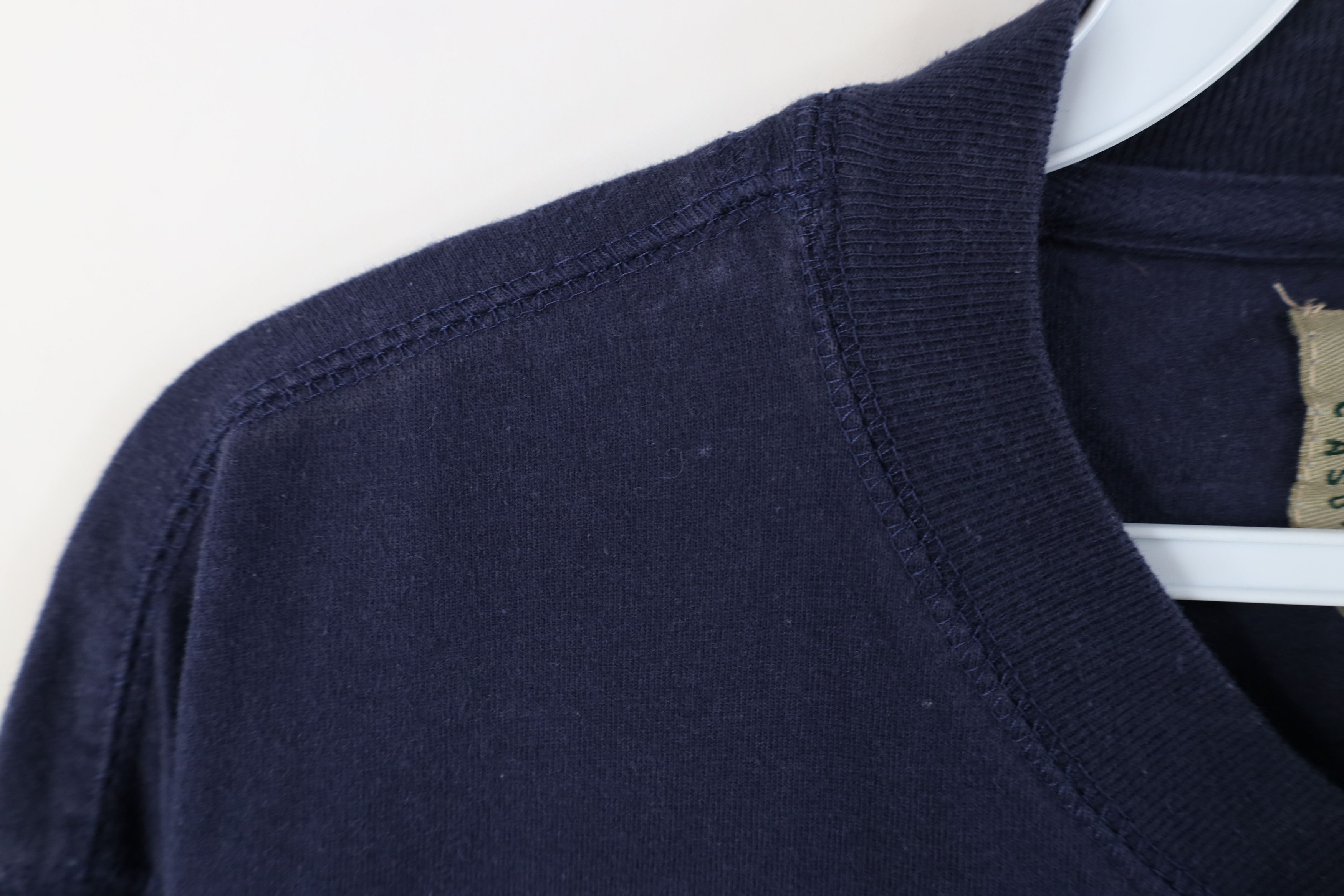 Vintage Vintage 90s Streetwear Blank Long Sleeve Henley T-Shirt Blue Size US M / EU 48-50 / 2 - 7 Thumbnail
