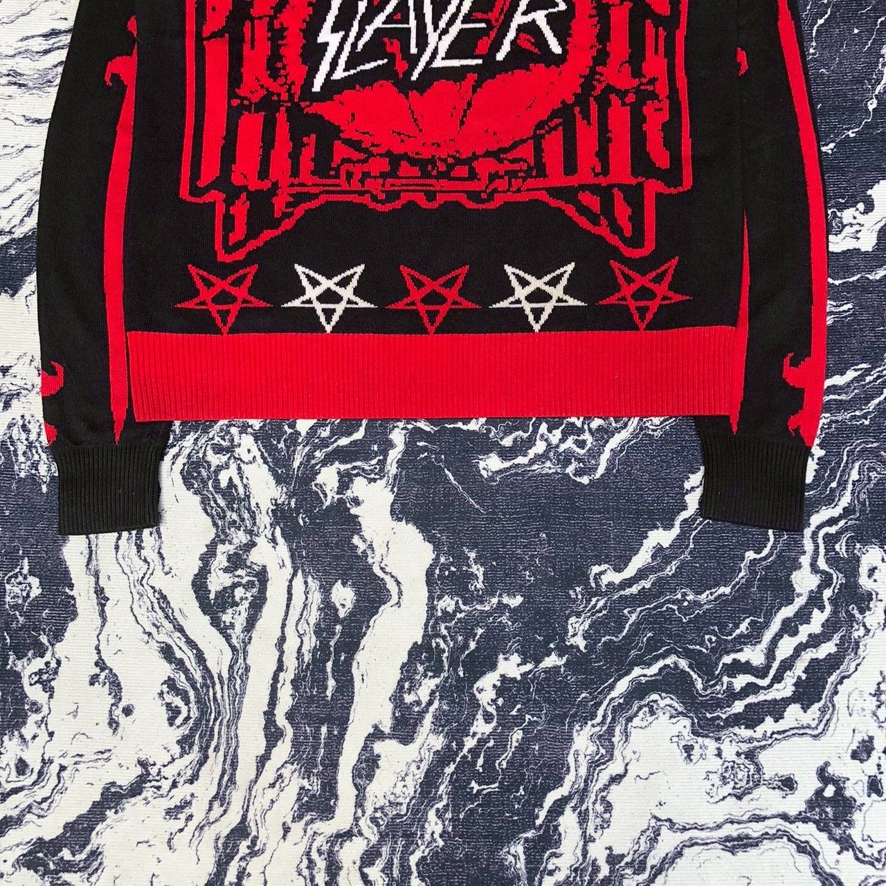 Band Tees Locoape x Slayer Official 2013 Licensed Knit Sweater Size US L / EU 52-54 / 3 - 3 Thumbnail