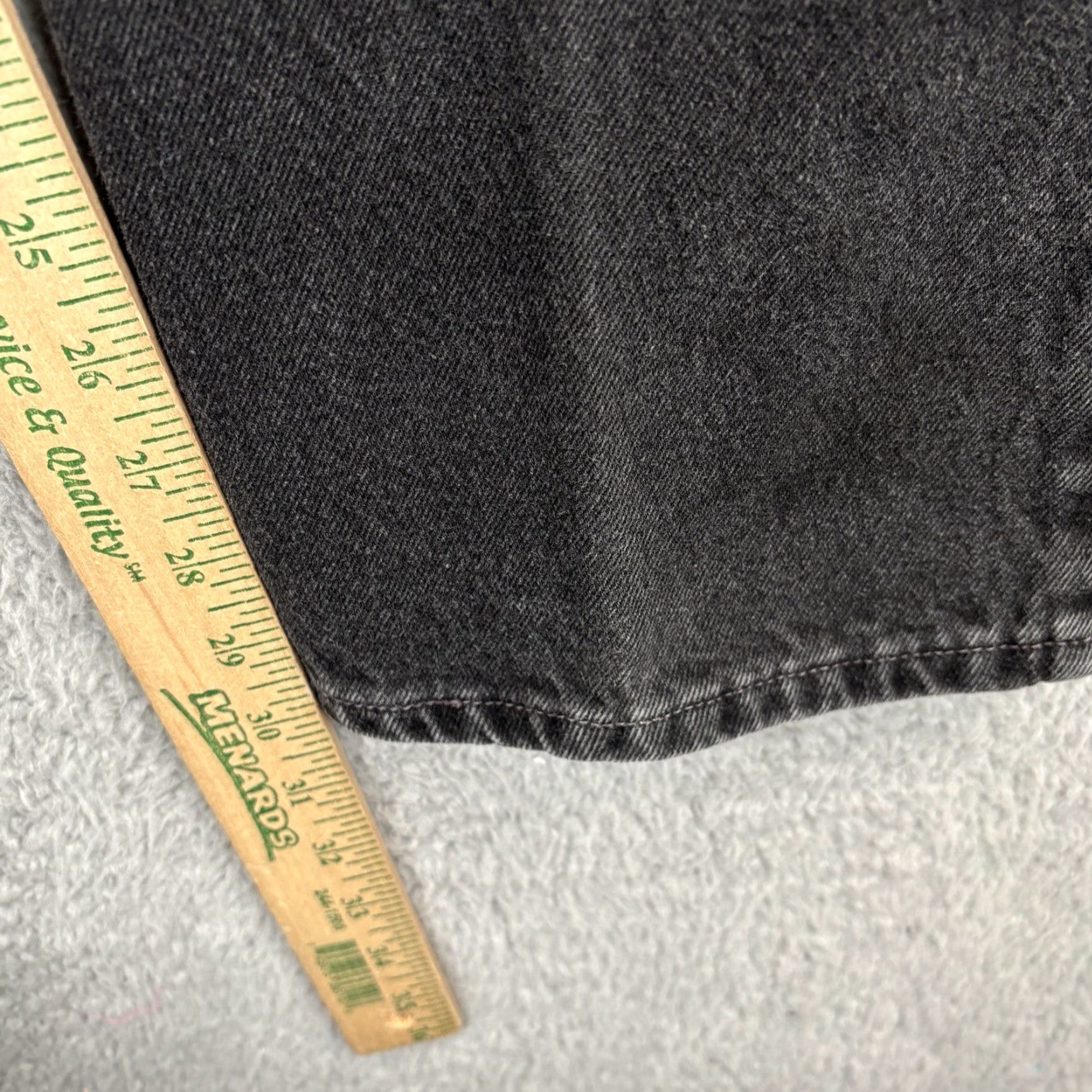 Levi's VINTAGE Levi's 505 Jeans Mens 33 Regular Black 30 in 30 Inseam Straight Fit 5-Pocket Denim Jeans Waist 33 Mens Size US 33 - 7 Thumbnail