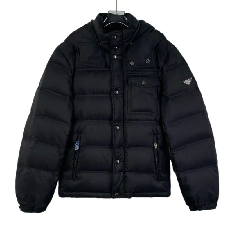 Prada Prada Black Men's Puffer Jacket Size US S / EU 44-46 / 1 - 1 Thumbnail