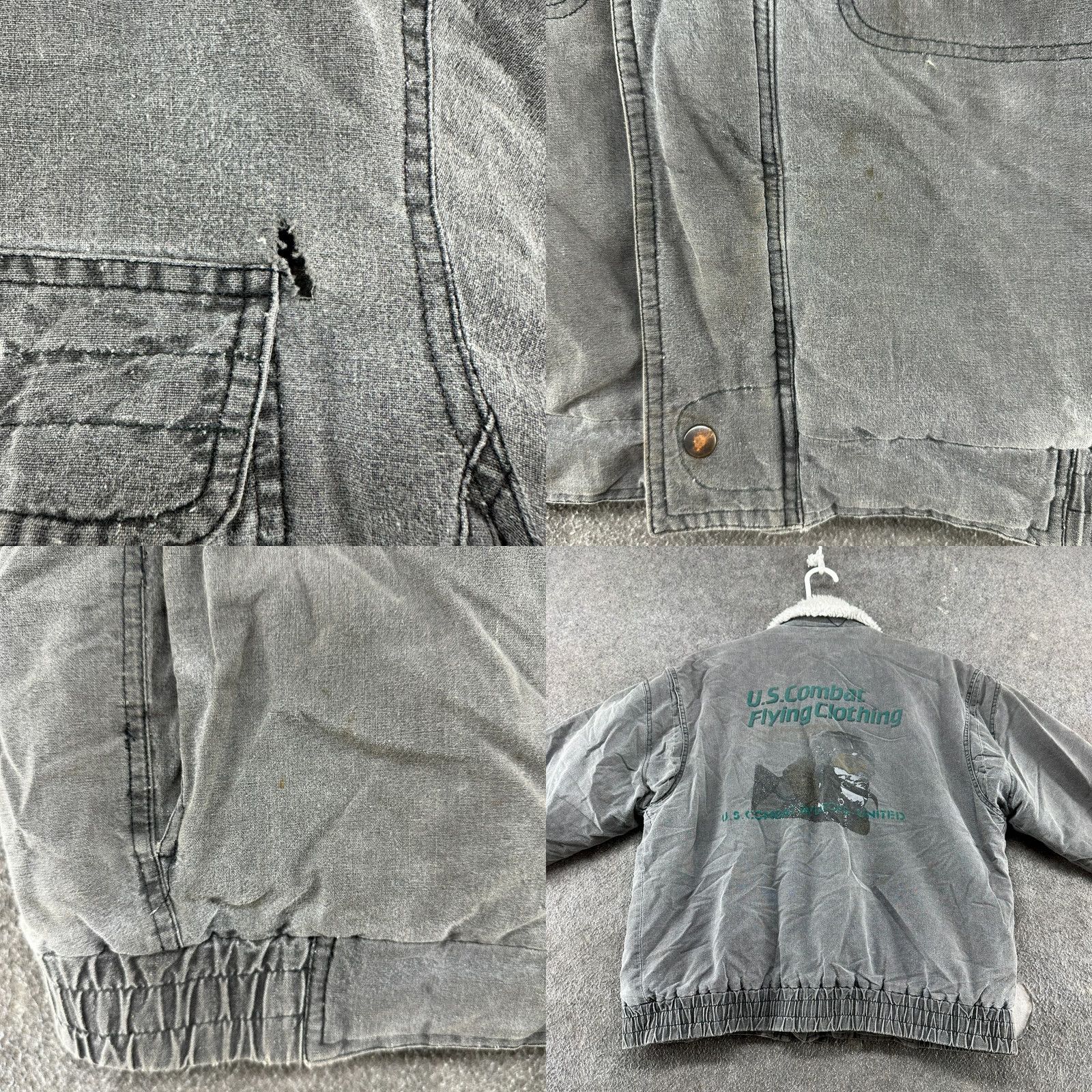 Vintage VINTAGE Fieldmaster Jacket Mens M Black Bomber Canvas 90s Utility Workwear Sturdy Short Coat Mens Size US M / EU 48-50 / 2 - 10 Thumbnail