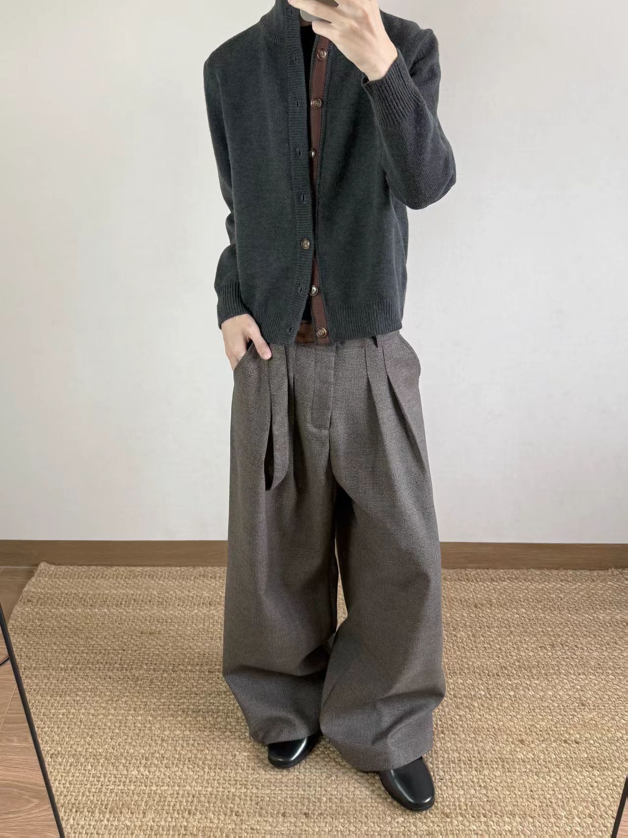 Other Casual Old Money Style Wide-Leg Trousers Size US 34 / EU 50 - 6 Thumbnail