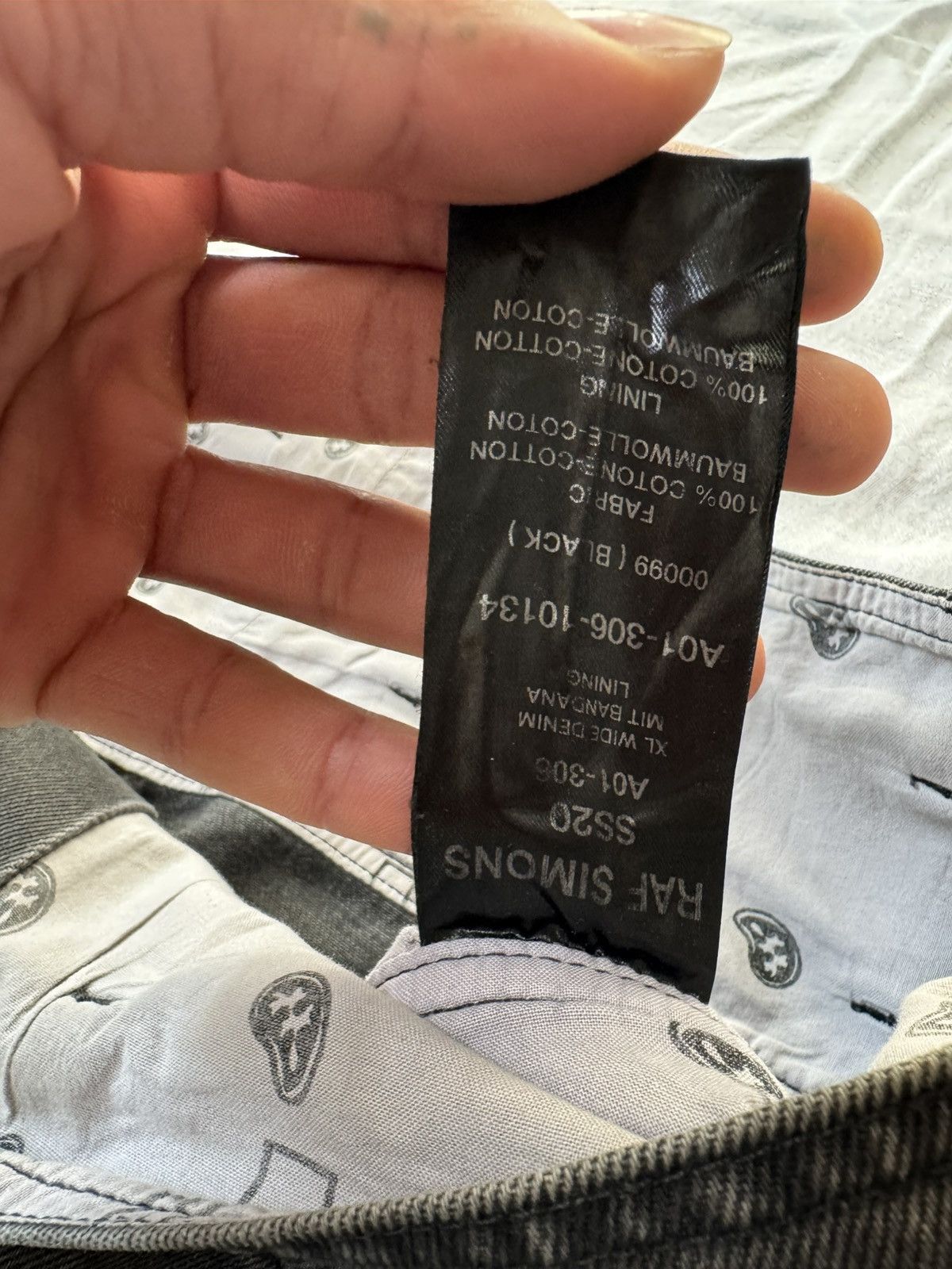 Raf Simons Raf Simons AW04 Waves Redux Archive Oversized Wide Leg Jeans Size US 34 / EU 50 - 12 Thumbnail