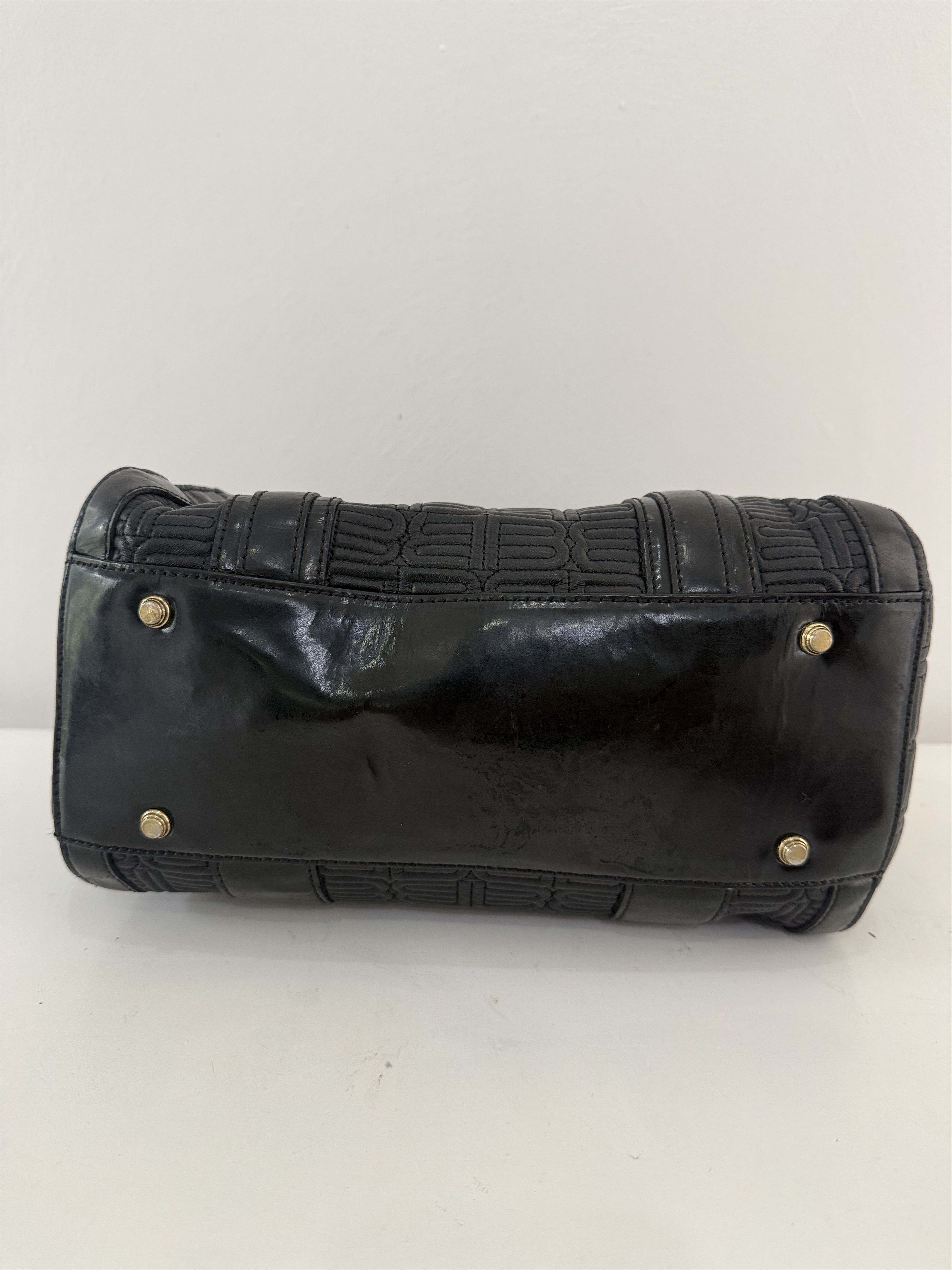 Balenciaga Balenciaga - Vintage Mini Leather Quilted Boston Bag Size ONE SIZE - 12 Thumbnail