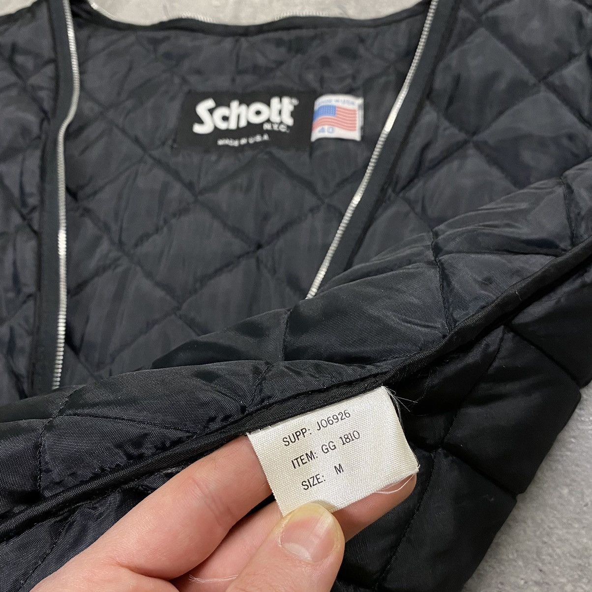 Schott Schott NYC Leather Coat USA Vintage Jacket Size US M / EU 48-50 / 2 - 10 Thumbnail
