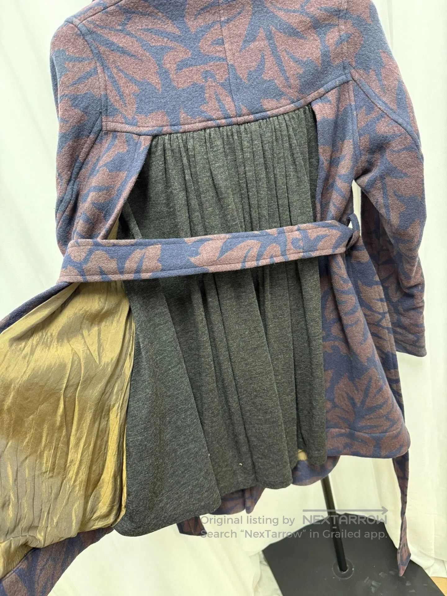 Comme des Garcons Homme Plus Undercower Leaf Patterned Overcoat. Size US M / EU 48-50 / 2 - 5 Thumbnail