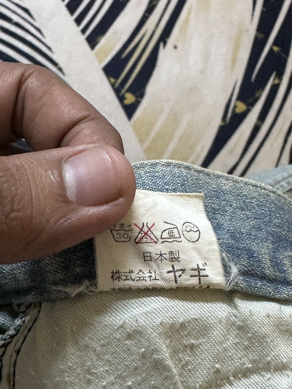 Japanese Brand Vintage Maitresse Flare Bootcut Faded Mudwash Denim Size 29" - 10 Thumbnail