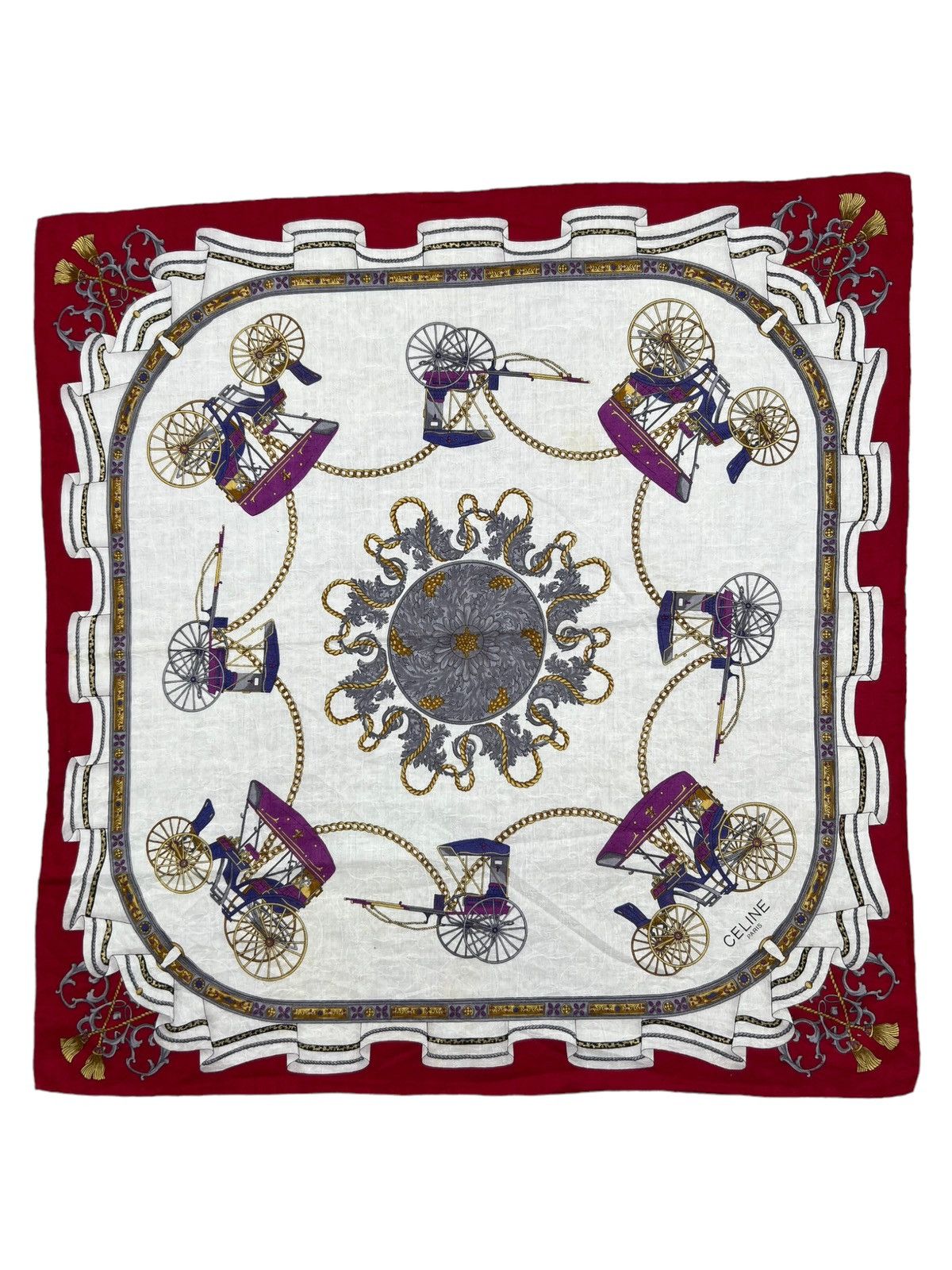 Celine Celine Handkerchief Neckerchief Bandana Pocketsquare Size ONE SIZE - 2 Thumbnail