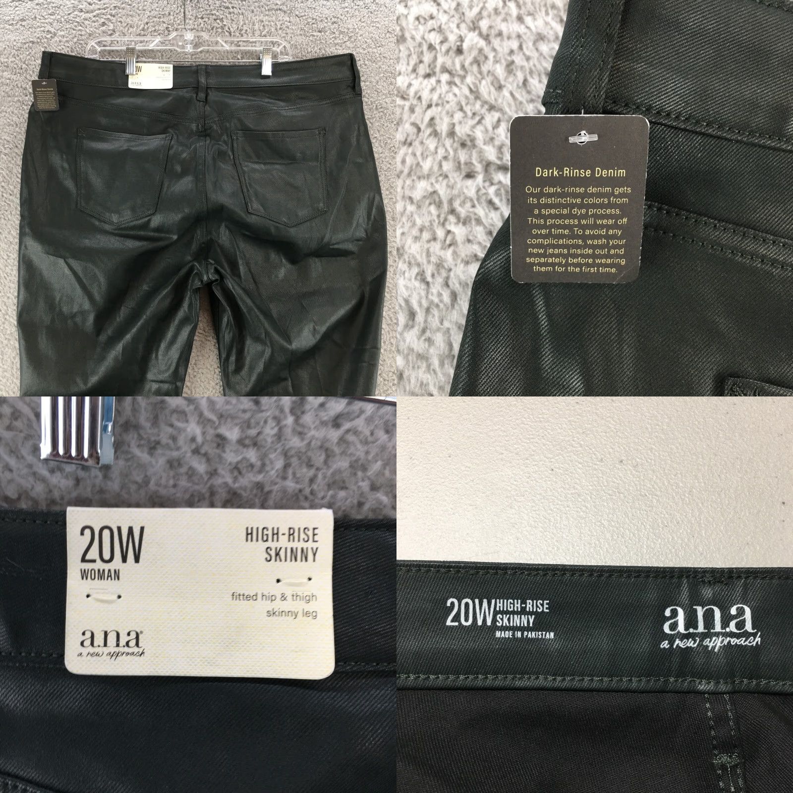 Vintage a.n.a Jeans Pink? Size 42" / US 20 - 9 Thumbnail