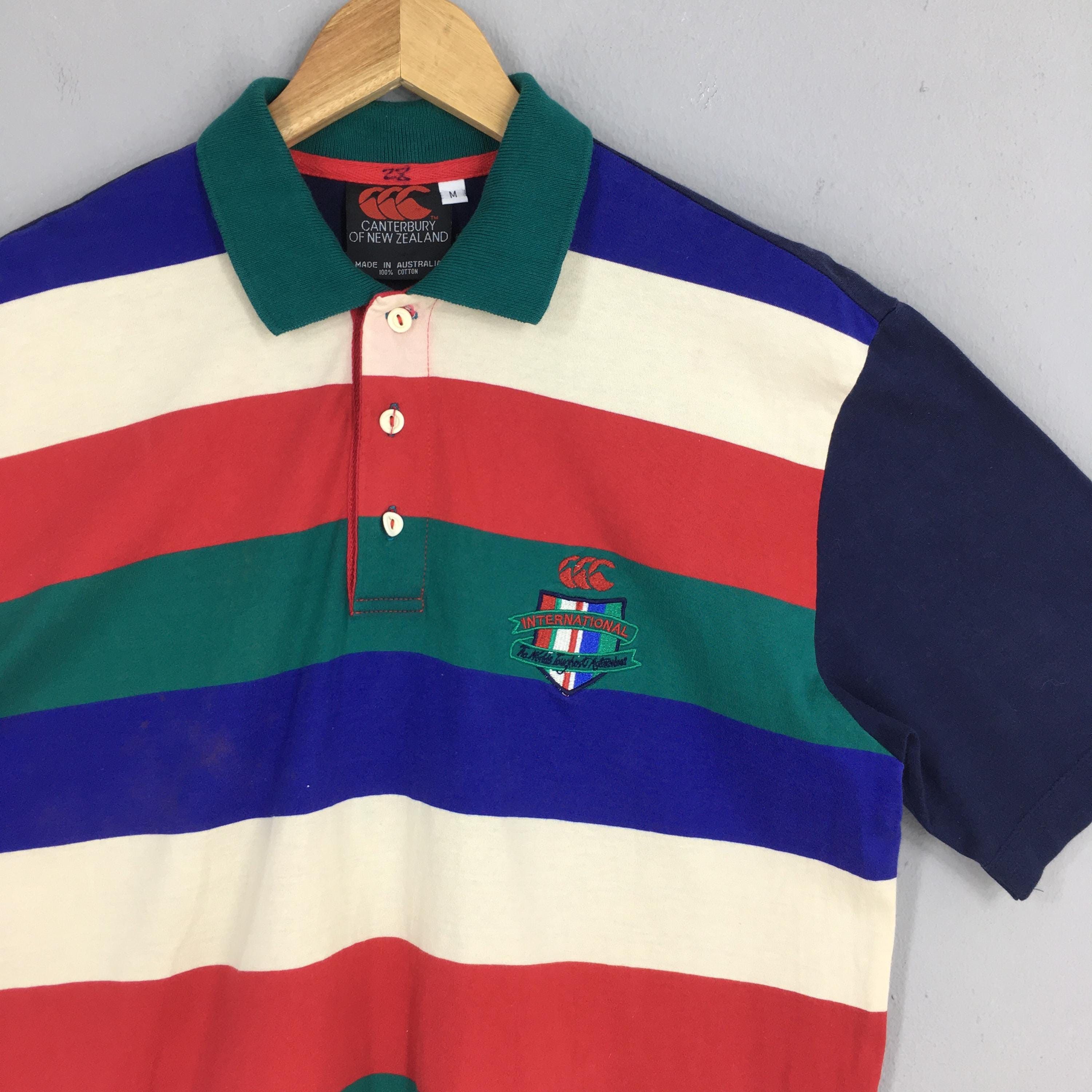 Canterbury of New Zealand Canterbury Of New Zealand Striped Polo Rugby Shirt Medium Size US M / EU 48-50 / 2 - 2 Thumbnail