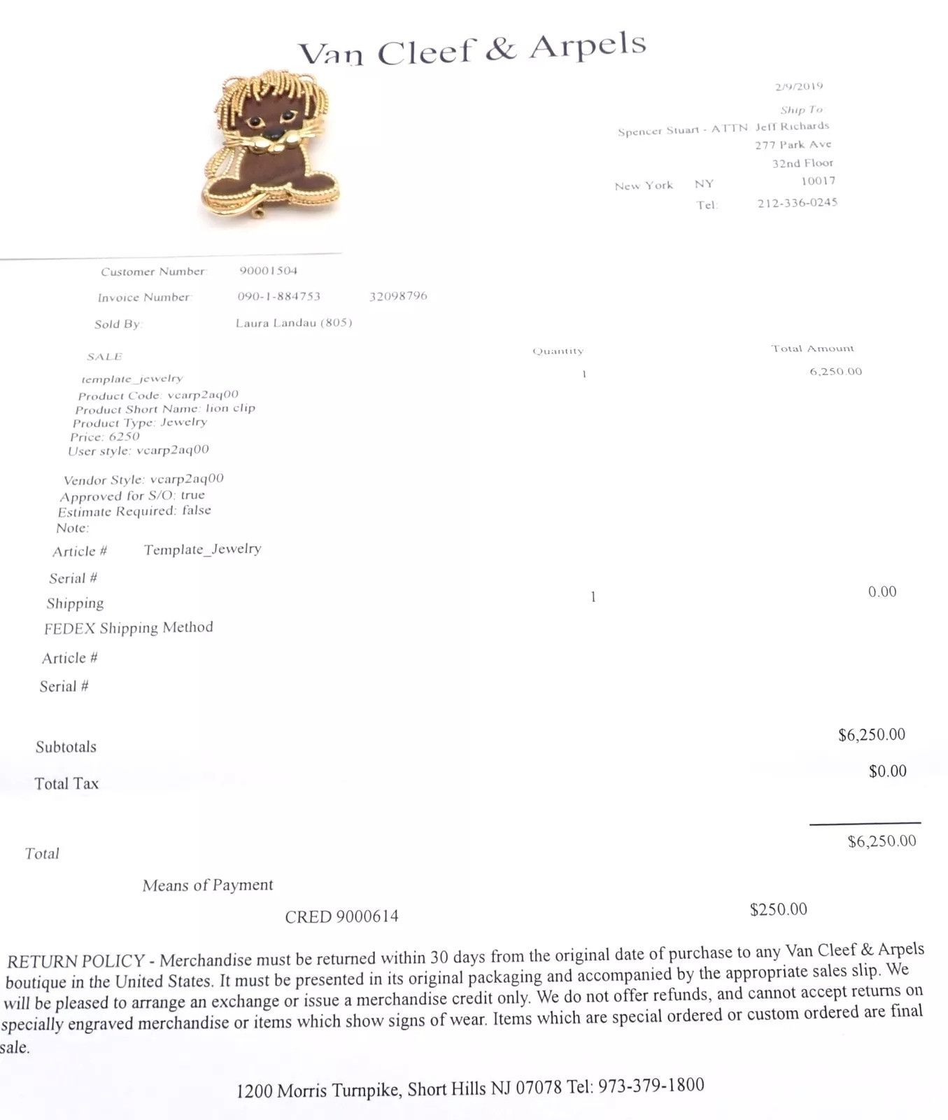 Van Cleef & Arpels Van Cleef & Arpels 18k Yellow Gold Tiger Eye Lucky Animals Size ONE SIZE - 9 Thumbnail