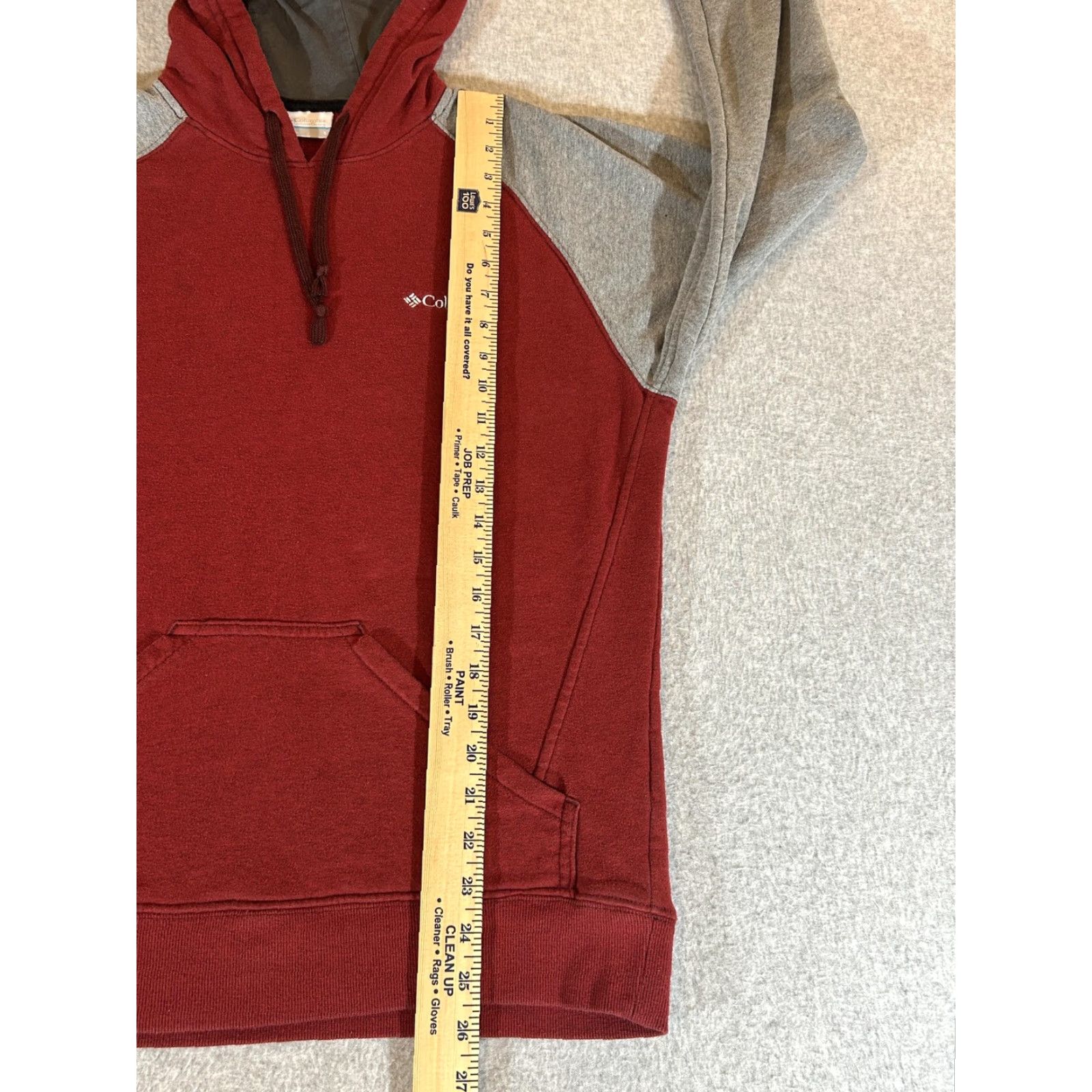 Vintage Columbia Hoodie Mens Small Pullover Sweatshirt Red Gray Hart Mountain II Fleece Size US S / EU 44-46 / 1 - 6 Thumbnail