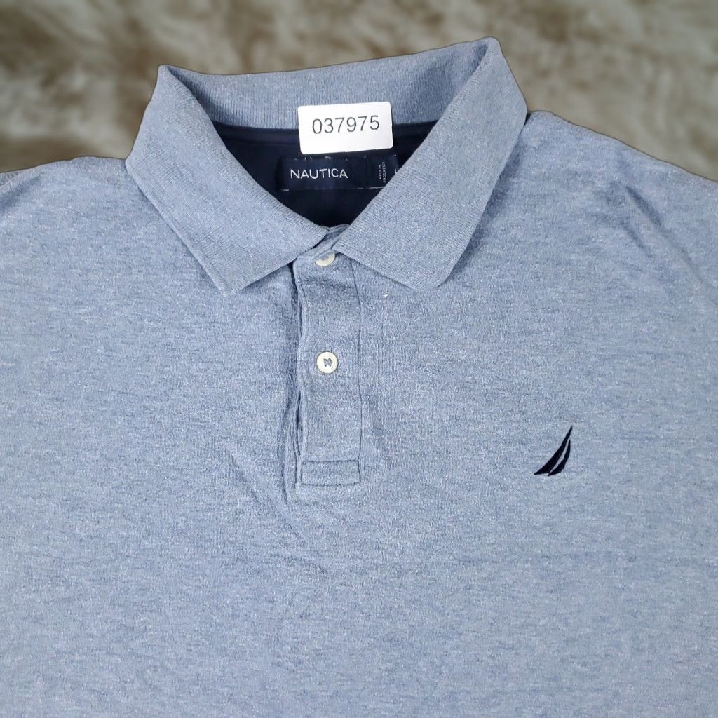 Nautica VINTAGE Nautica Polo Shirt Men Large Short Sleeve Blue Casual Golf 90s Men Size US L / EU 52-54 / 3 - 1 Thumbnail
