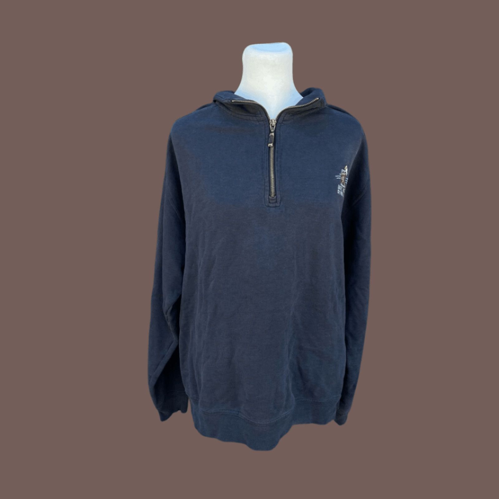 Vintage VTG Quarter-Zip | Ouray Eagle Lake Navy | 90s Gorpcore Layer Size US L / EU 52-54 / 3 - 1 Thumbnail