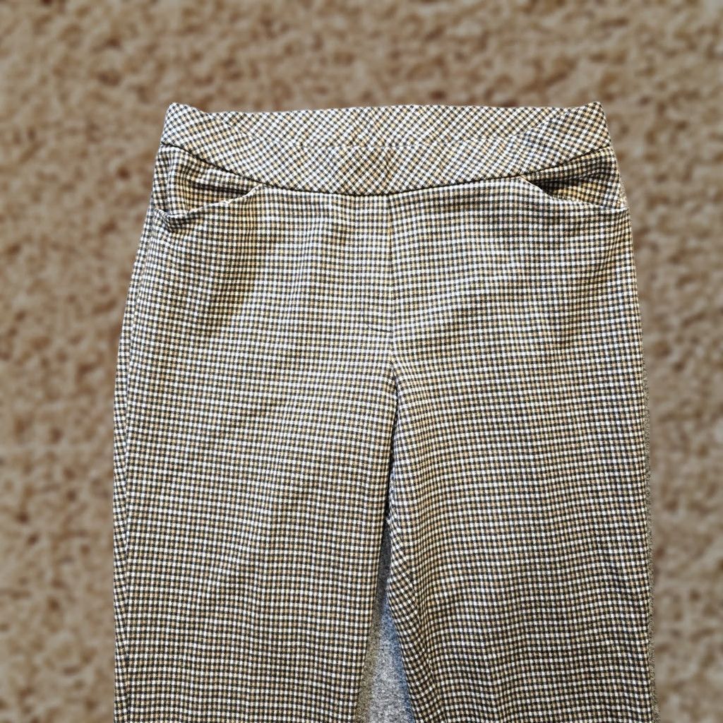 J. Jill J Jill Pants Womens Medium Black Plaid Ponte Slim Leg Stretchy Casual Career Shirt? Size 32" / US 10 / IT 46 - 1 Thumbnail