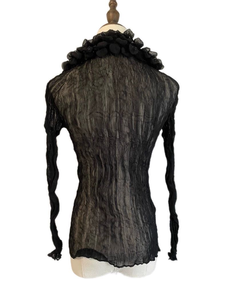 Issey Miyake Issey Miyake size:2 Black main line bubble collar wicker c Size XS / US 0-2 / IT 36-38 - 3 Thumbnail