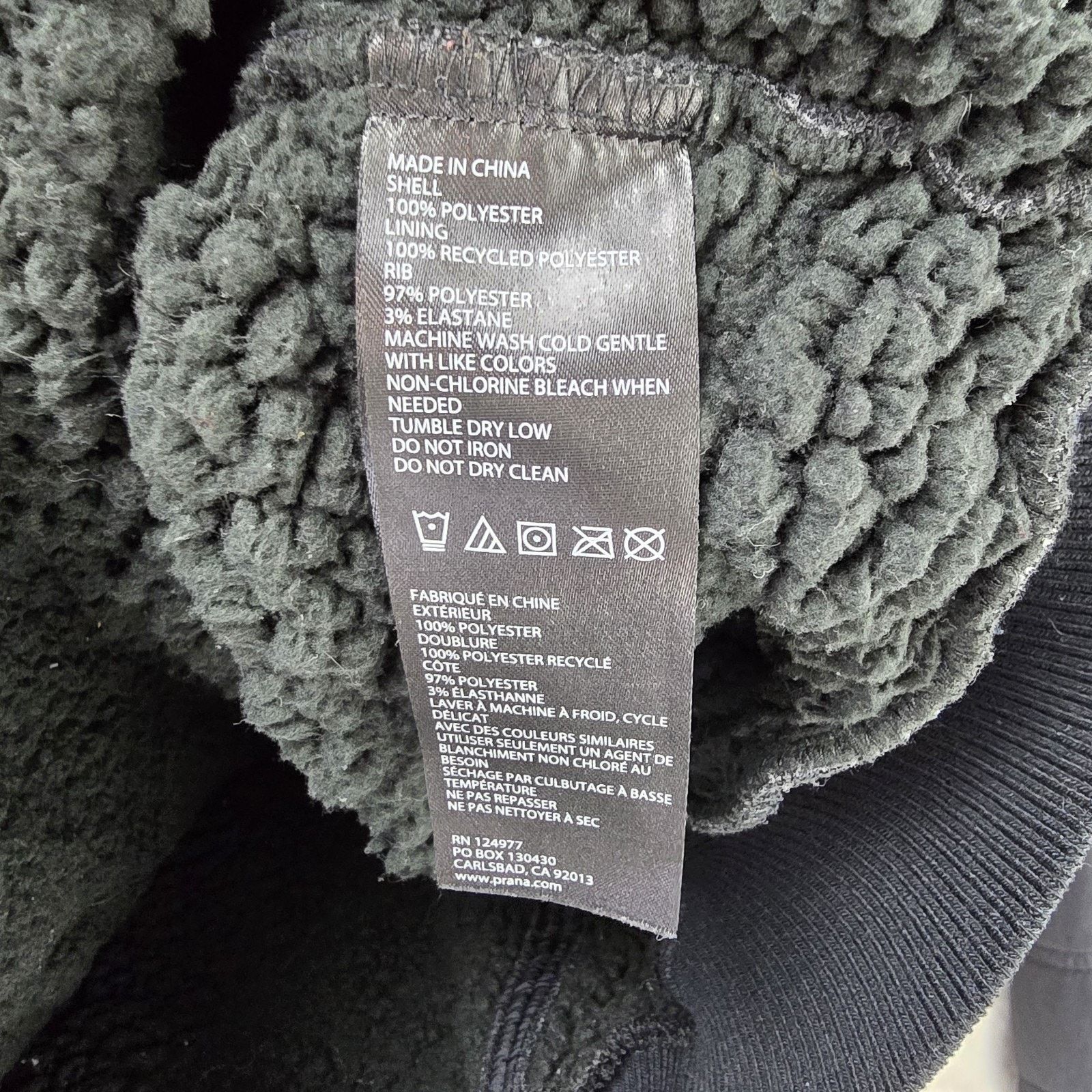 Prana prAna Elsa Jacket Medium Quilted Puffer Sherpa Lined 1/2 Zip Size M / US 6-8 / IT 42-44 - 6 Thumbnail