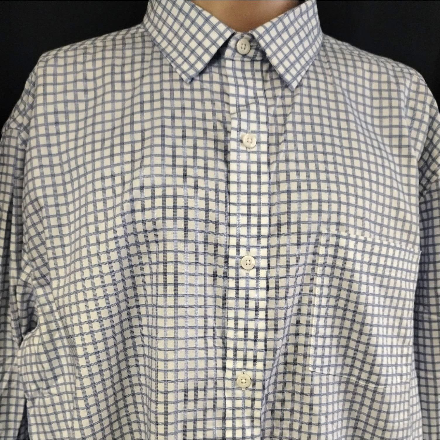 Johnston & Murphy Johnston&Murphy Men's Blue/White Shirt/ButtonUp SzXL SKU3789 Size US XL / EU 56 / 4 - 3 Thumbnail