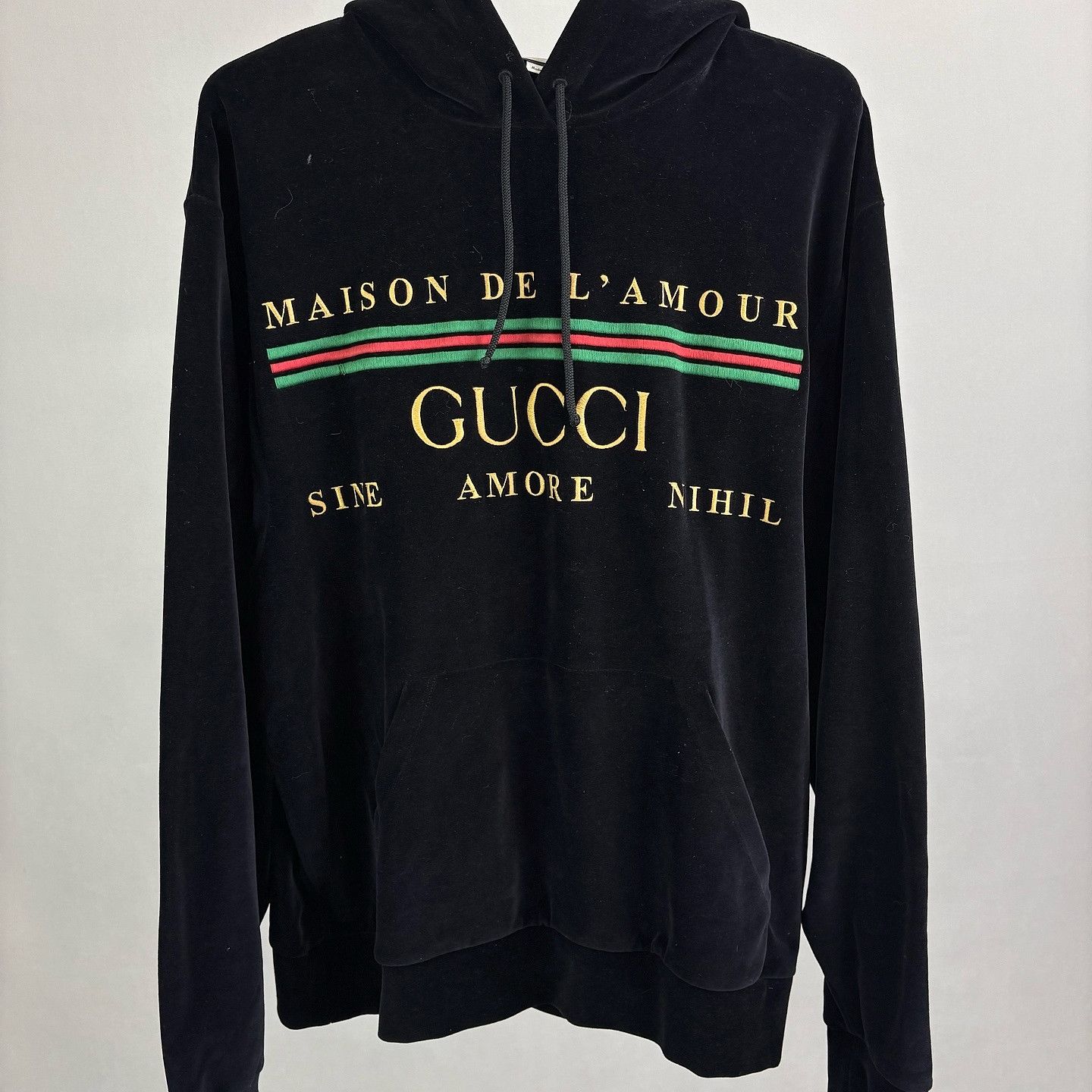 Gucci Gucci Maison de l'Amour Velvet Hoodie Size M | Grailed