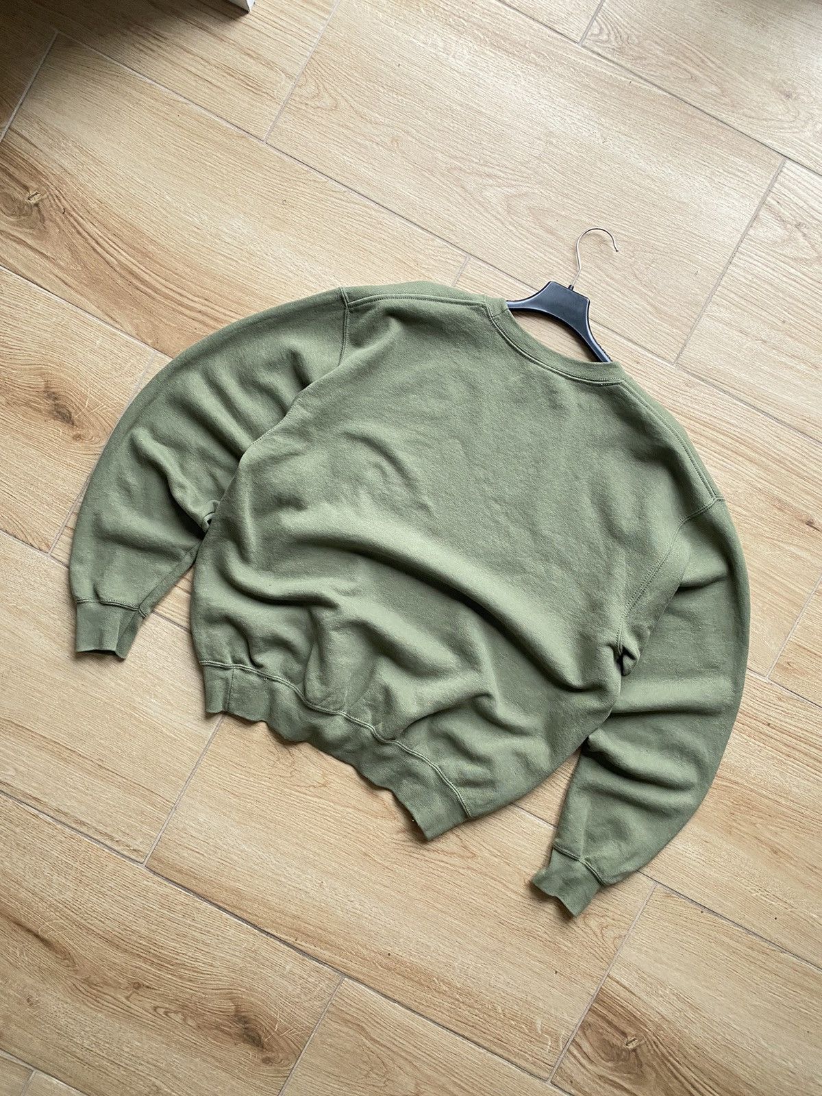 Other Vintage Blank Khaki Sweatshirt Size US L / EU 52-54 / 3 - 4 Thumbnail