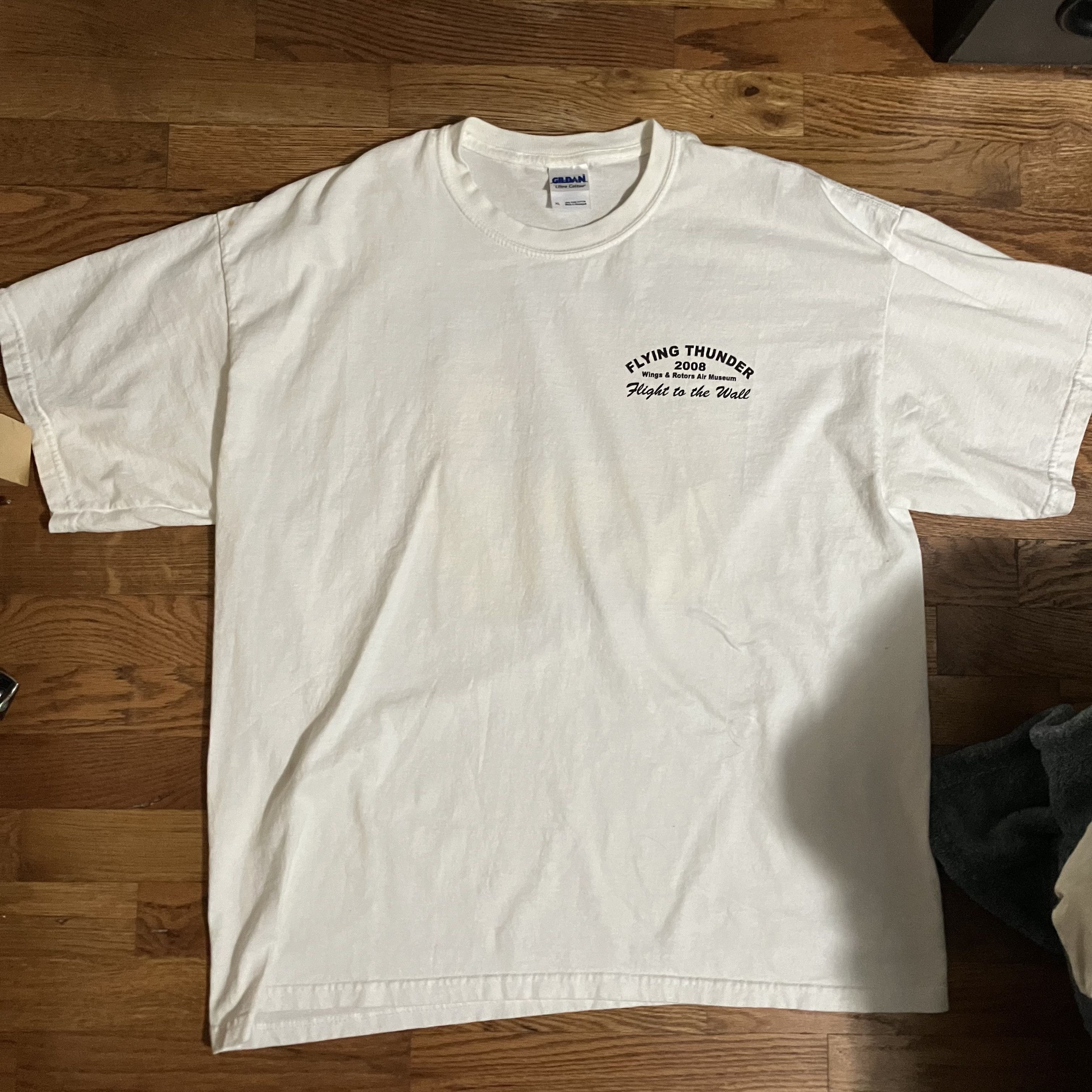 Gildan × Vintage Y2K Helicopter and Motorcycle Flying Thunder 2008 Tee Size US XL / EU 56 / 4 - 3 Thumbnail