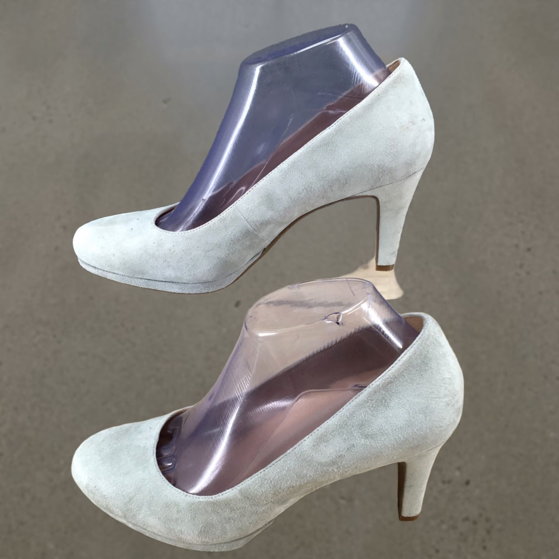 Naturalizer Naturalizer Heels Womens 8 M Michelle Kitten Pump Blue Suede Leather Slip On Shoes Women Kitten Heel Blue Suede Leather Pump Shoes Size US 8 / IT 38 - 1 Thumbnail