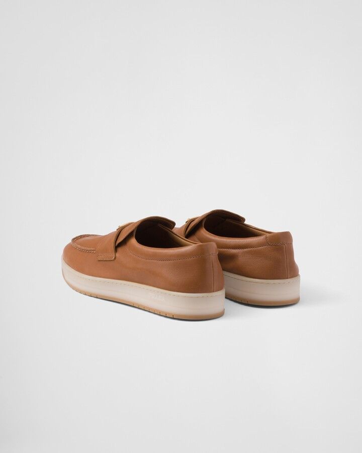 Prada o1mt1gz0225 Nappa Loafers in Brown Size US 13 / EU 46 - 5 Thumbnail