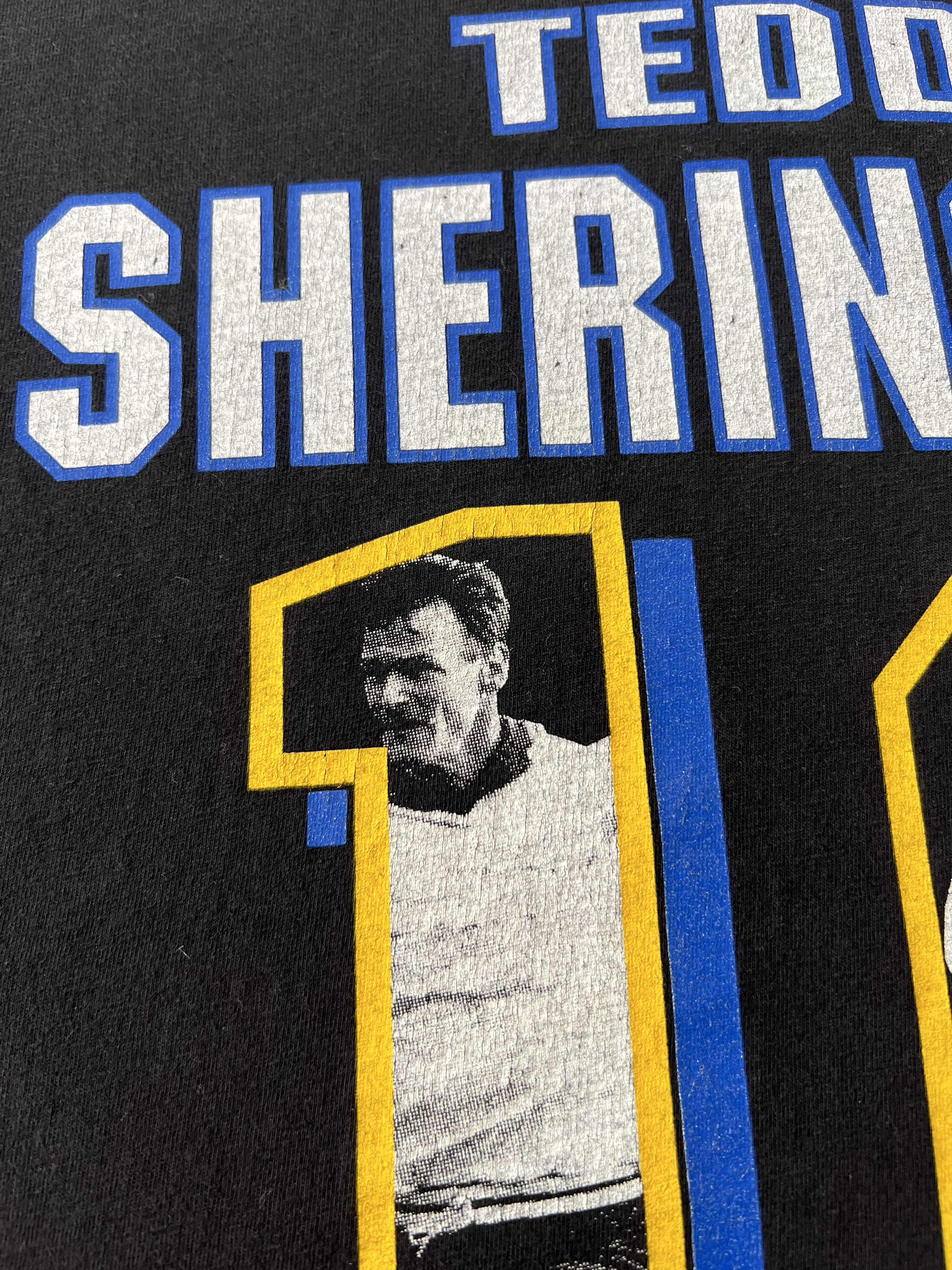 Vintage Vintage 90s Teddy Sheringham Tottenham Soccer Black T-shirt Size US XL / EU 56 / 4 - 12 Thumbnail