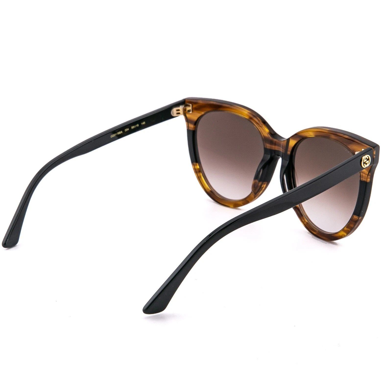 Gucci GUCCI GG0179 Black Brown Logo Fashion Sunglasses 0179 Size ONE SIZE - 6 Thumbnail