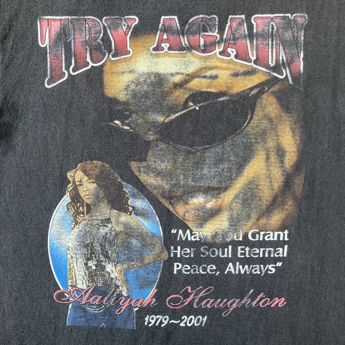Vintage 2001 aaliyah memorial rap tee Size US M / EU 48-50 / 2 - 4 Thumbnail