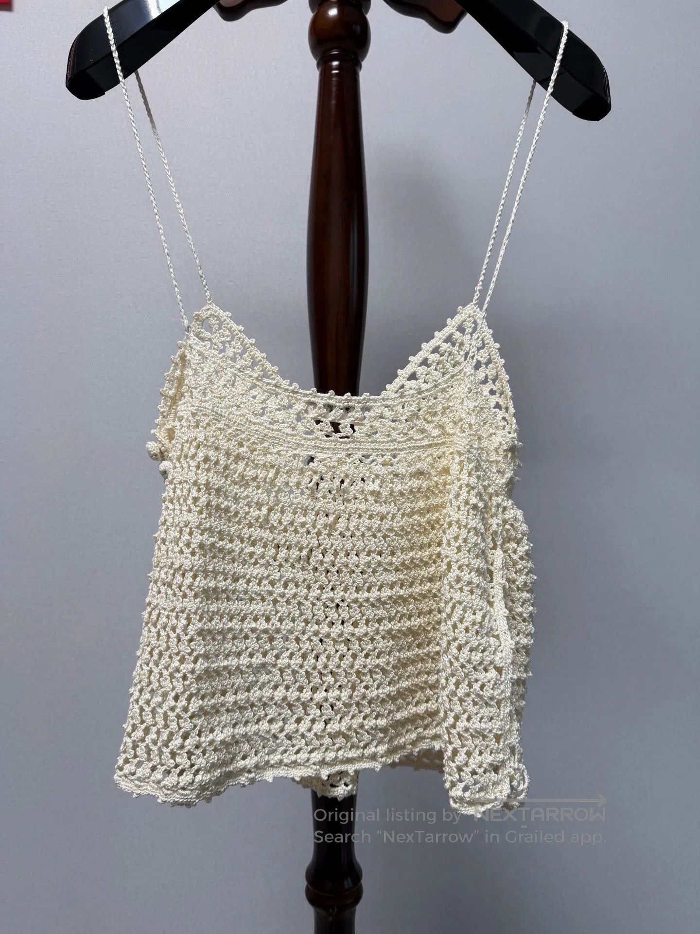 Celine Celine Women's White Cotton Sleeveless Top. Size M / US 6-8 / IT 42-44 - 2 Thumbnail