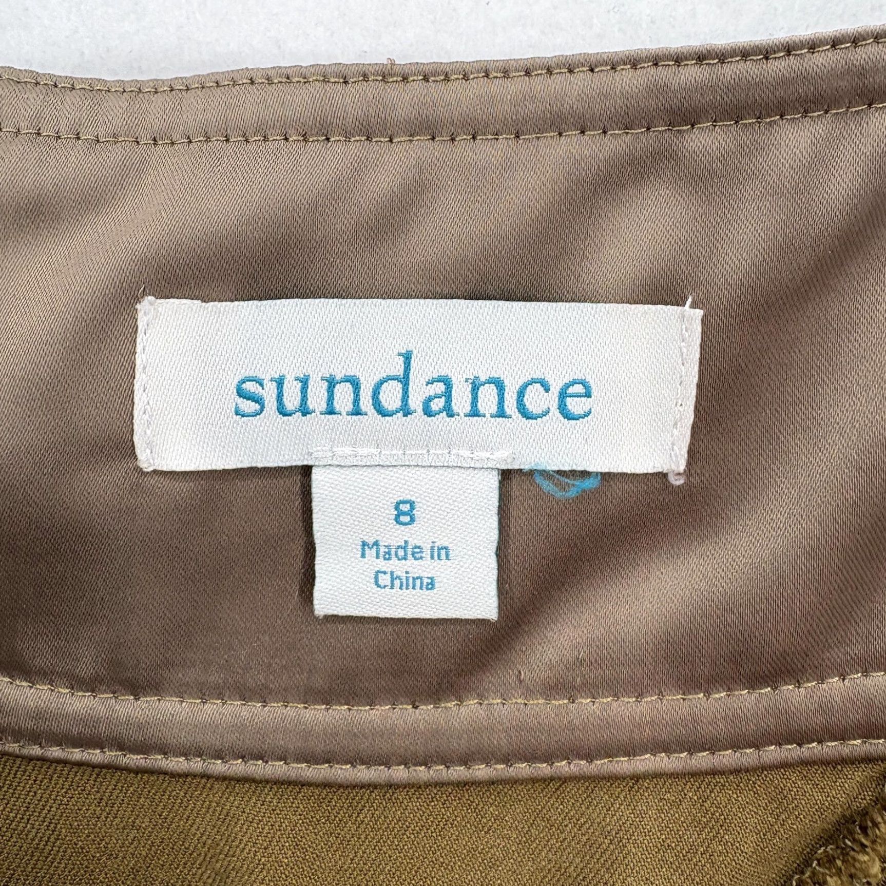 Vintage Sundance Cargo Pants Womens 8 Brown Lyocell Viscose Cuffed Drawstring Joggers Size 30" / US 8 / IT 44 - 4 Thumbnail