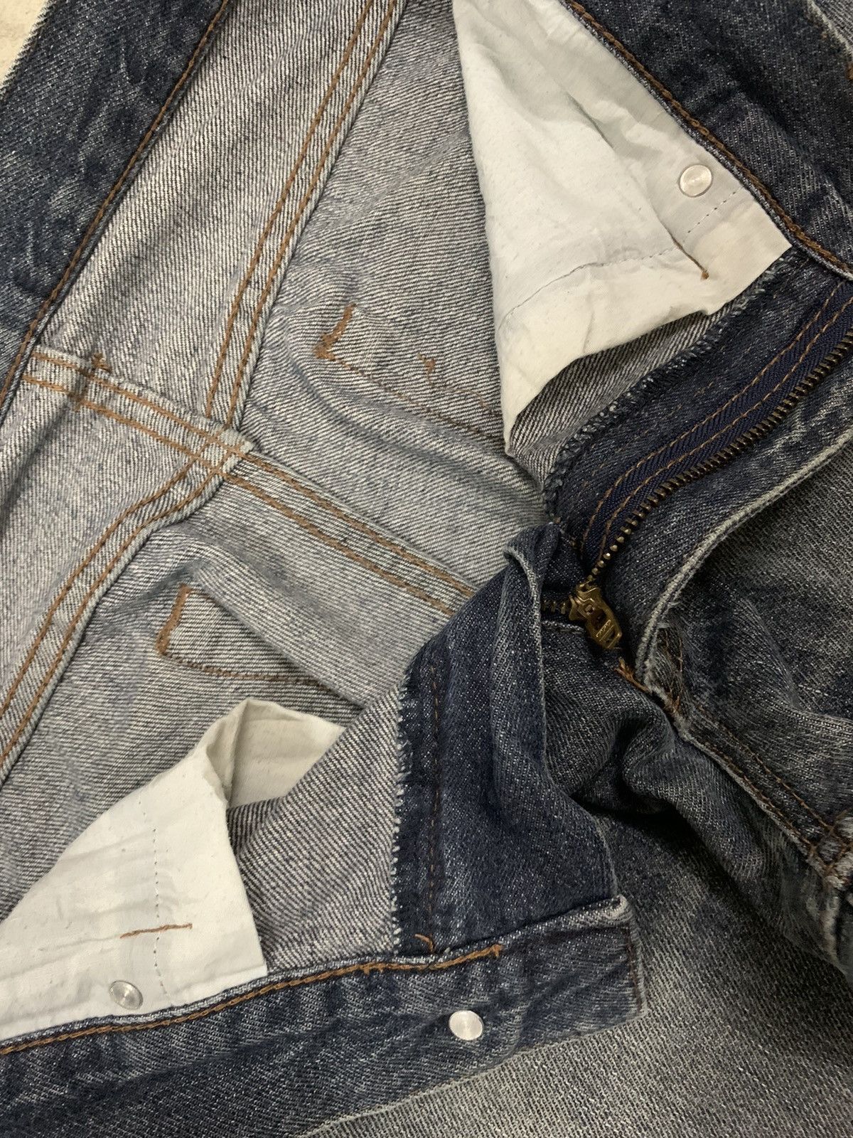 KURO Vintage Kuroto Faded Wash Distressed Grunge Jeans Size US 32 / EU 48 - 19 Thumbnail