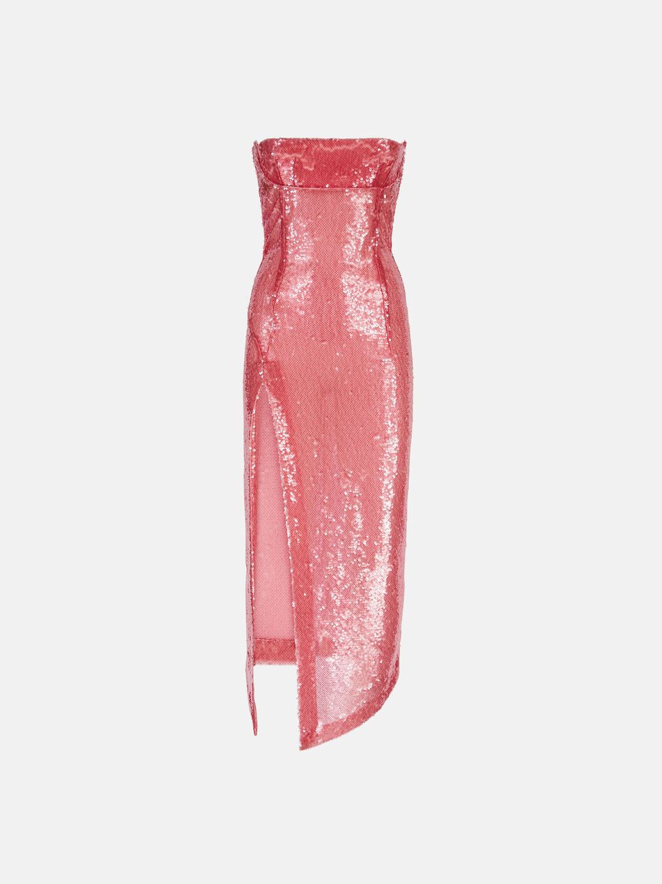 The Attico o1mle0525 Bustier Midi Dress in Pink Size M / US 6-8 / IT 42-44 - 1 Thumbnail