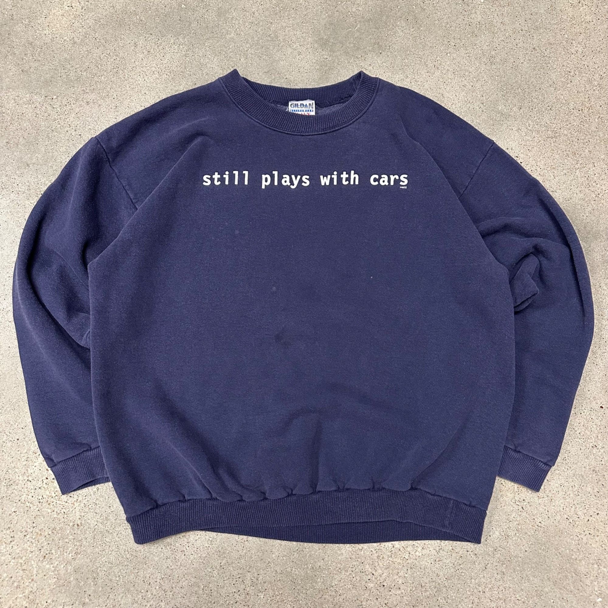 Vintage Vintage Car Enthusiast “Still Plays With Cars” Sweatshirt Size US XL / EU 56 / 4 - 1 Thumbnail