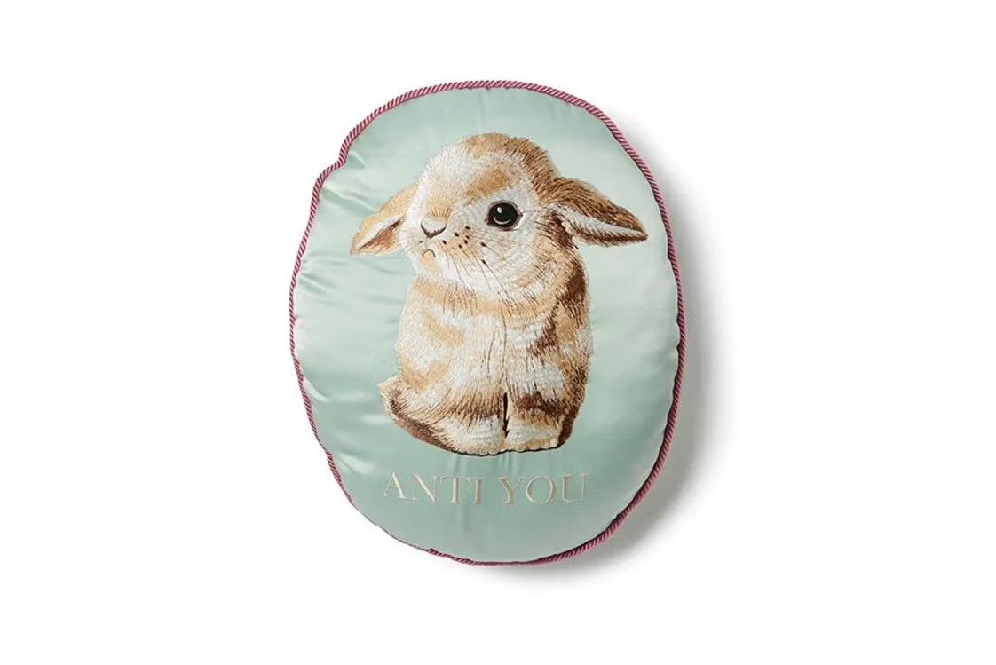 Undercover Limited Edition ‘ANTI YOU’ Embroidered Bunny Pillow Size ONE SIZE - 1 Thumbnail