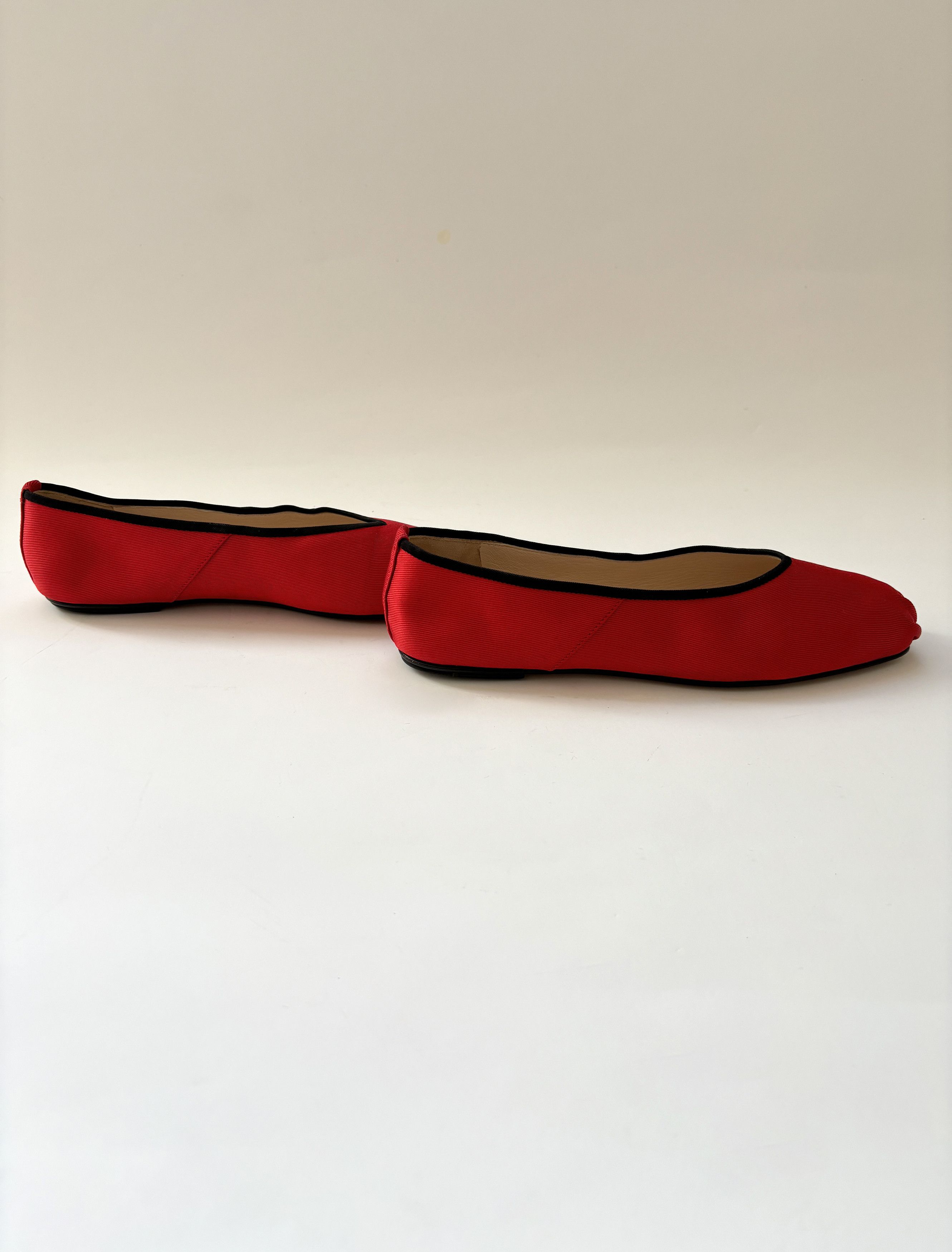 The Row ⚡️QUICK SALE⚡️The Row Red Satin Ballet Flats Size US 5.5 / IT 35.5 - 6 Thumbnail