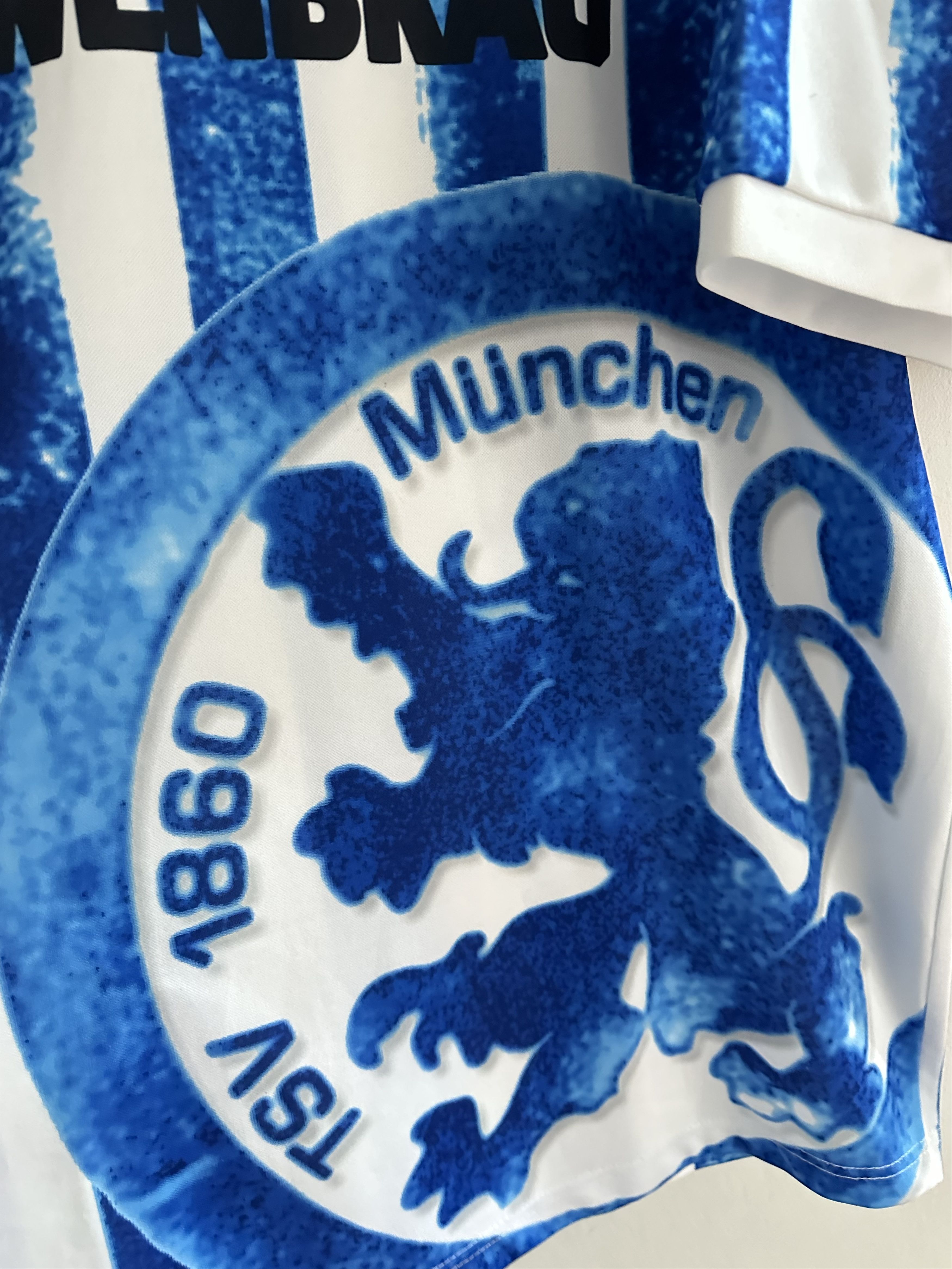 Vintage 1860 Munich football shirt 1994 Soccer Jersey Lotto Rare Size US XXL / EU 58 / 5 - 8 Thumbnail