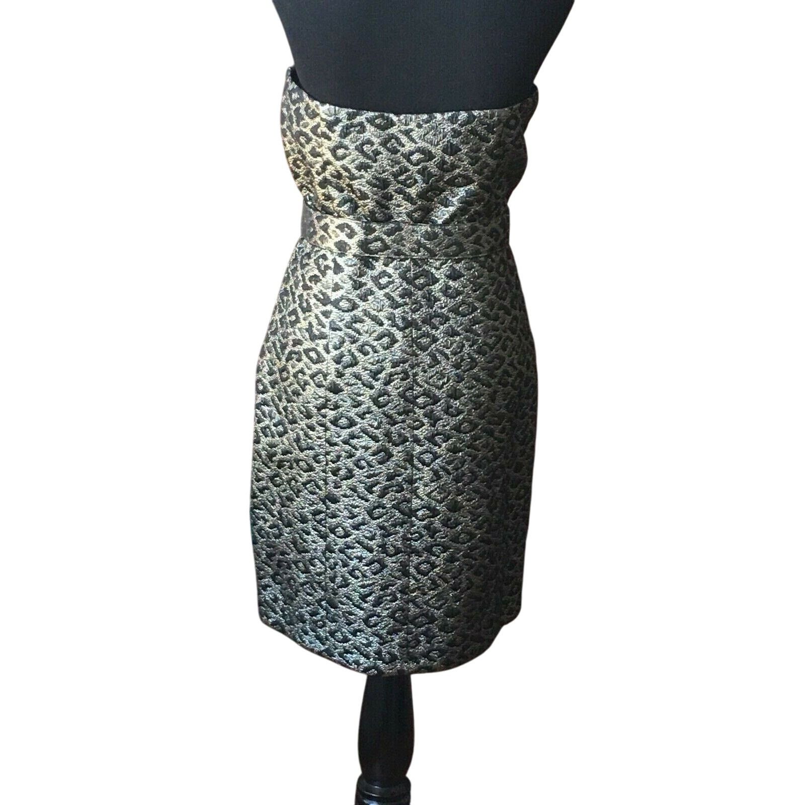 Tibi TIBI Golden Leopard Print Belted Mini Dress Size 6 Size M / US 6-8 / IT 42-44 - 2 Thumbnail
