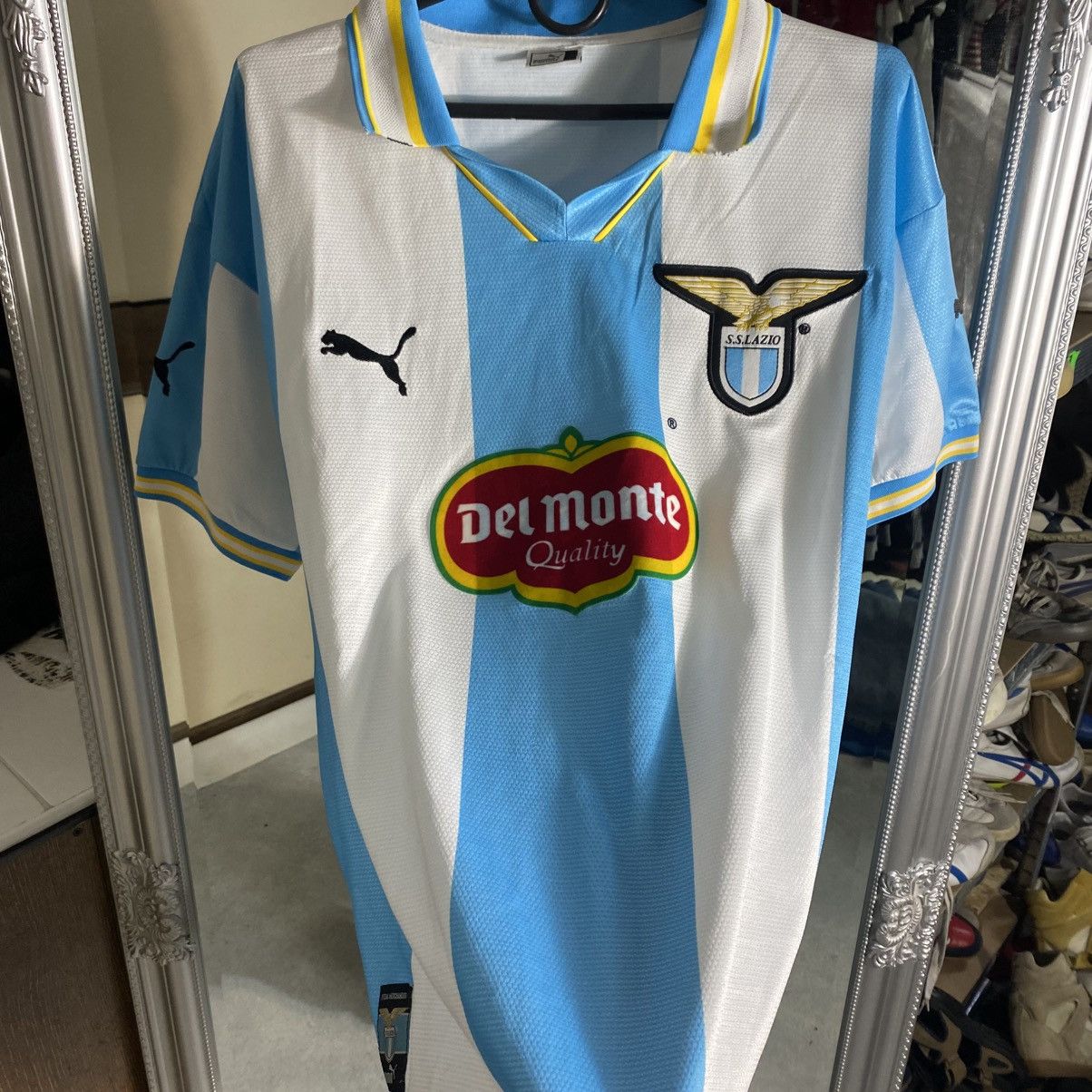 Puma Vintage 90s SS LAZIO jersey club Italy Size US XL / EU 56 / 4 - 3 Thumbnail