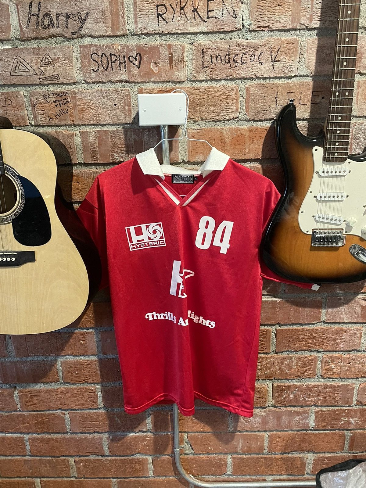 Hysteric Glamour SS24 Red Jersey 84 - Worn Once