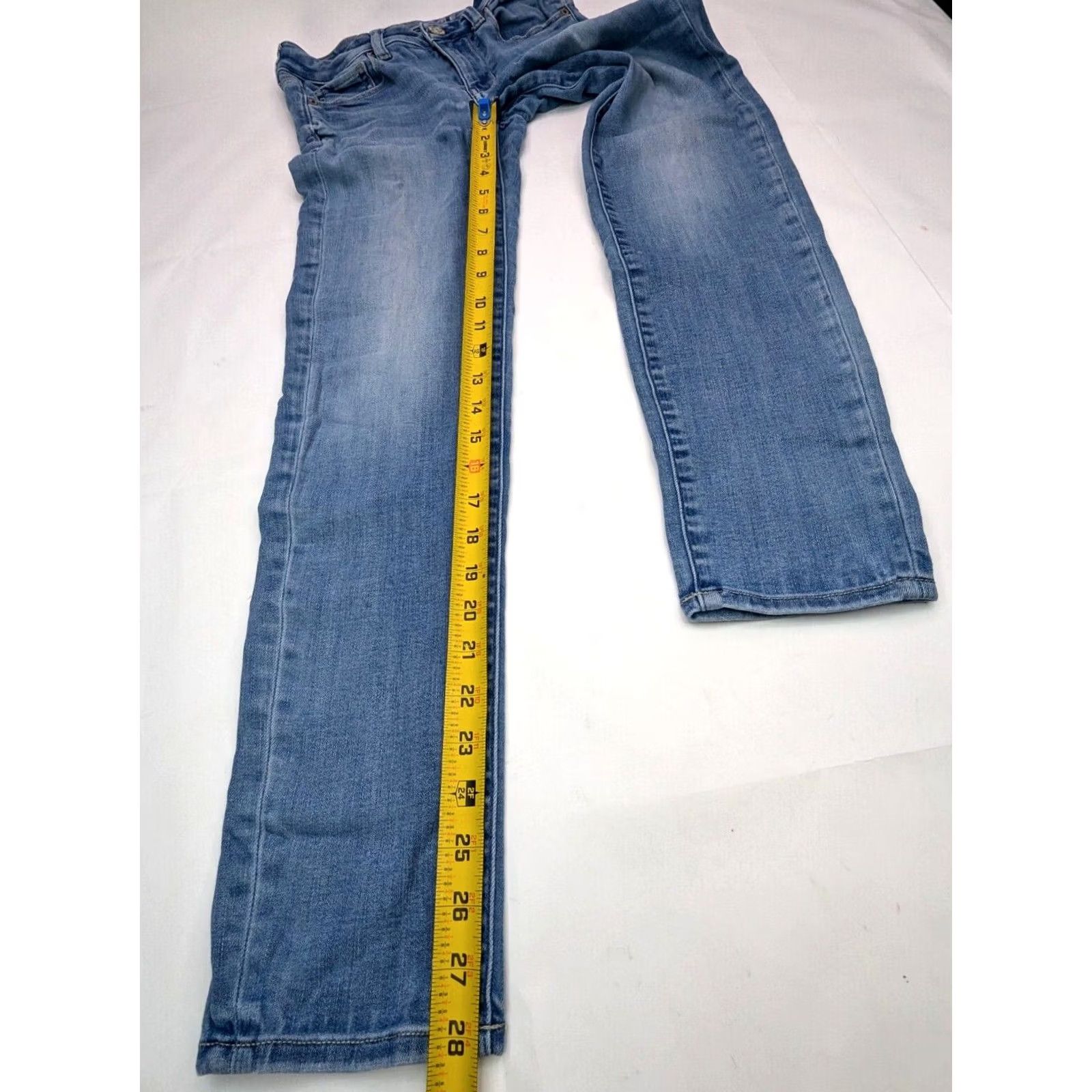American Eagle Outfitters American Eagle Skinny Jeans Women 2 Light Wash Denim Next Level Stretch 26x28 Size 26" / US 2 / IT 38 - 4 Thumbnail