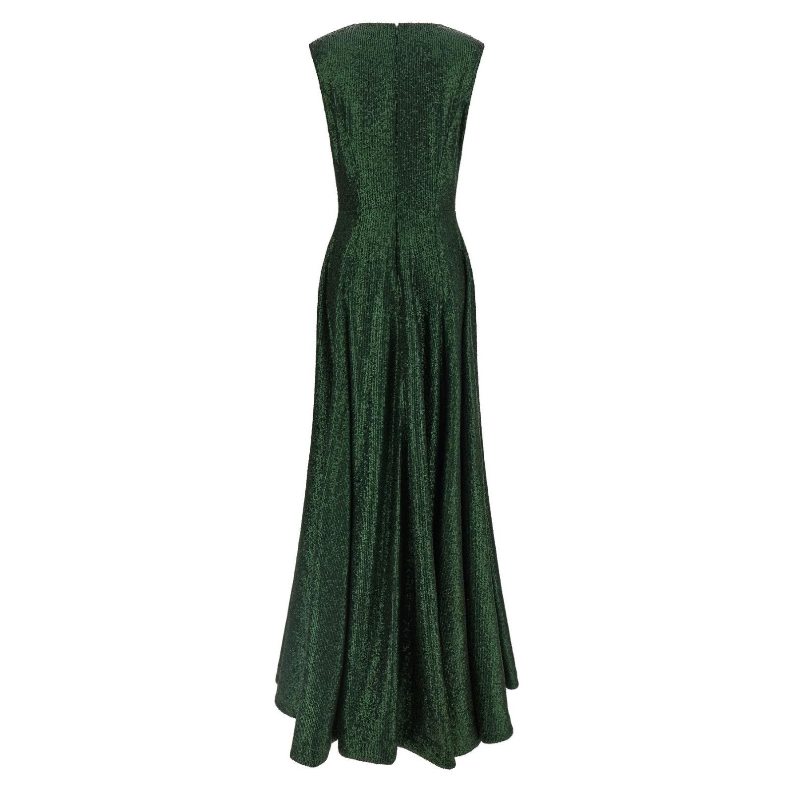 norma kamali green dress Norma Kamali Long Green Velvet Bias Cut Dress