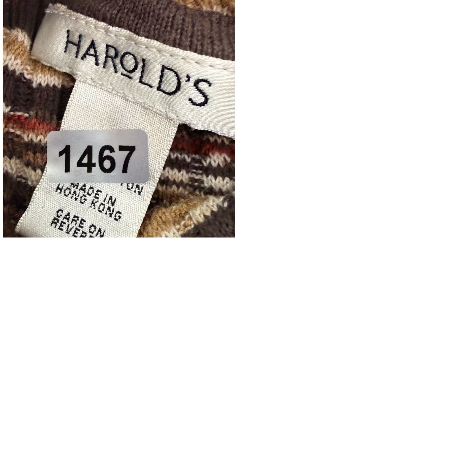 Vintage VINTAGE Harold's Sweater Women's L Brown Stripe Cowl Neck Pullover 90s Boho Knit Shirt Mens Womens Size L / US 10 / IT 46 - 9 Thumbnail