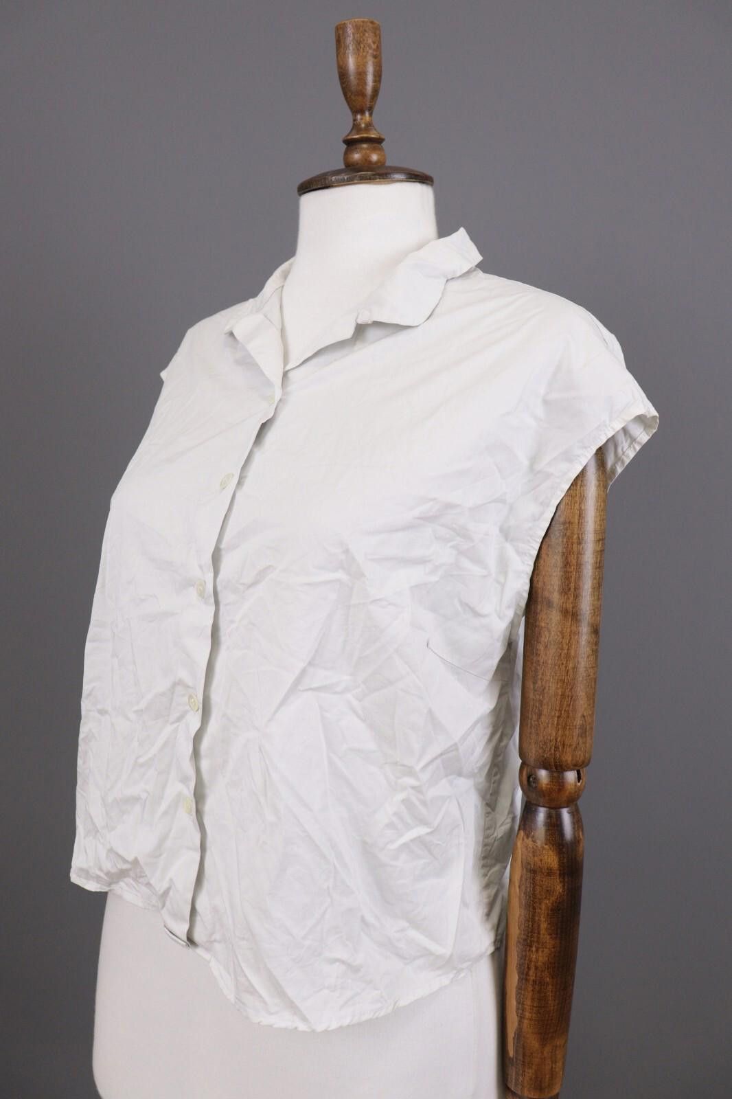 Barena Barena Mirano Venezia White Sleeveless Basic Shirt Top Sz 44 Size M / US 6-8 / IT 42-44 - 7 Thumbnail