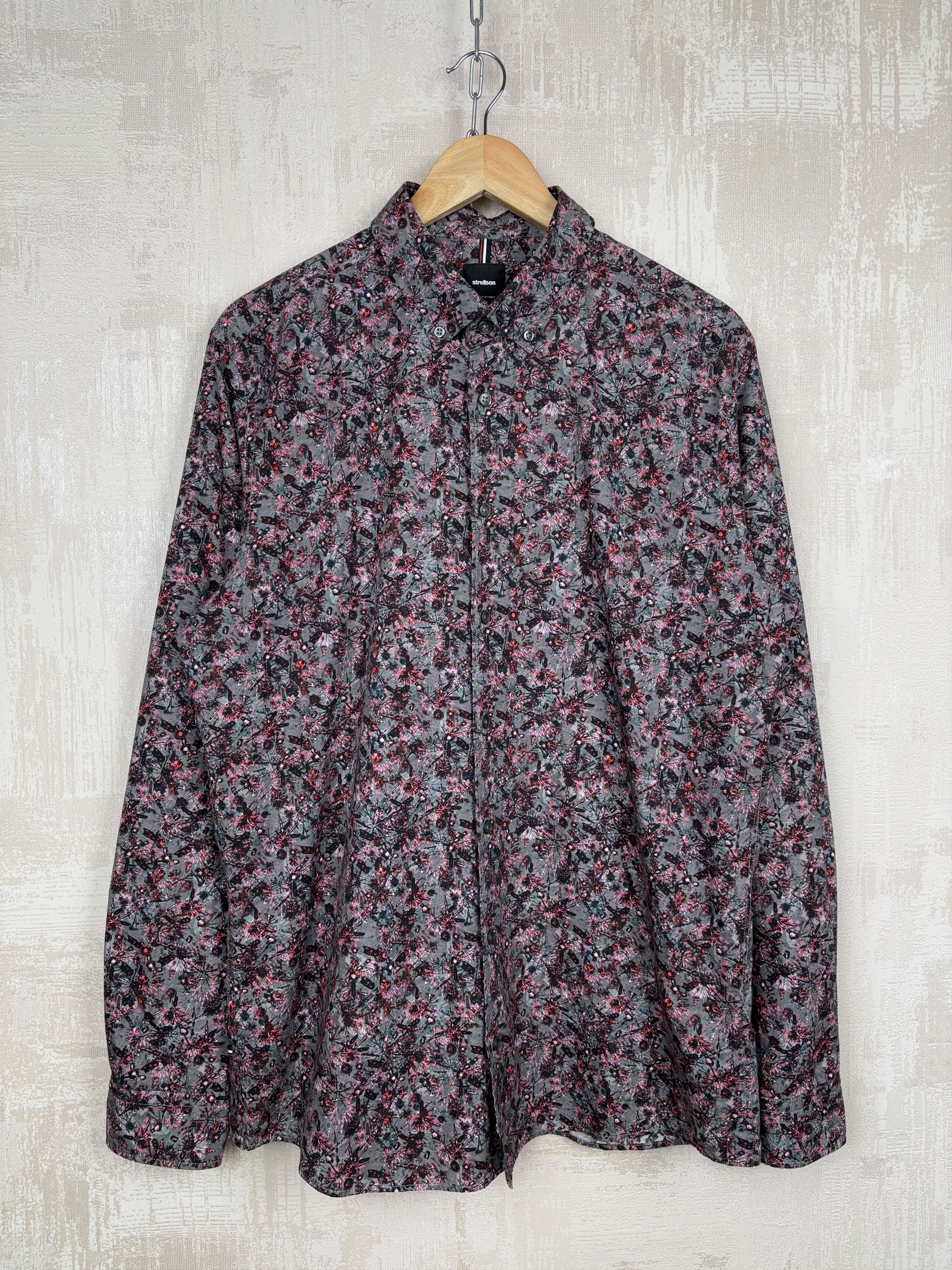 Strellson Strellson Floral Long Sleeve Shirt Button Down Size US L / EU 52-54 / 3 - 3 Thumbnail